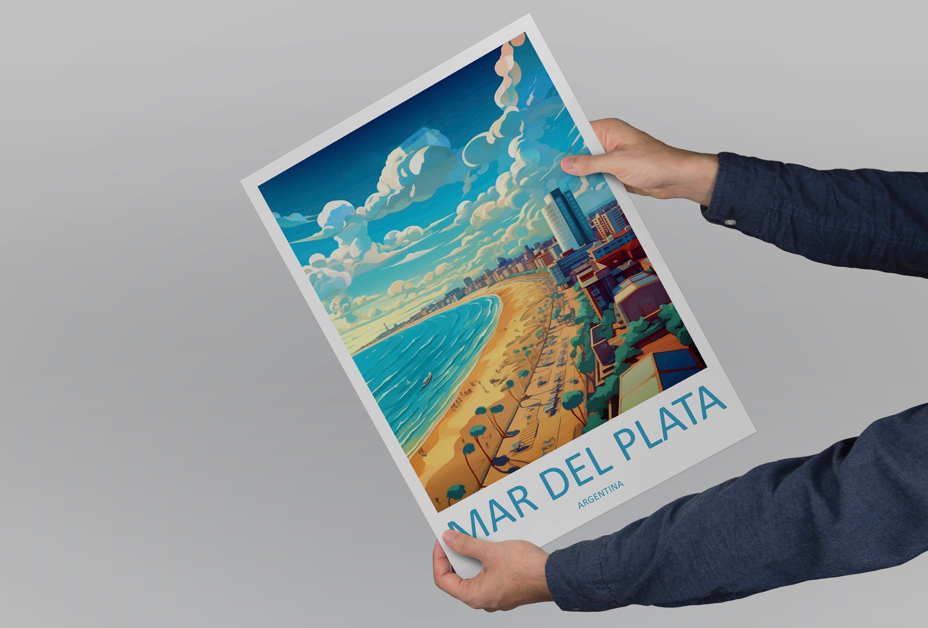 Mar Del Plata Travel Print Wall Art Mar Del Plata Wall Hanging Home Decor Mar Del Plata Gift Art Lovers Wall Art Print Art Mar Del Plata Art