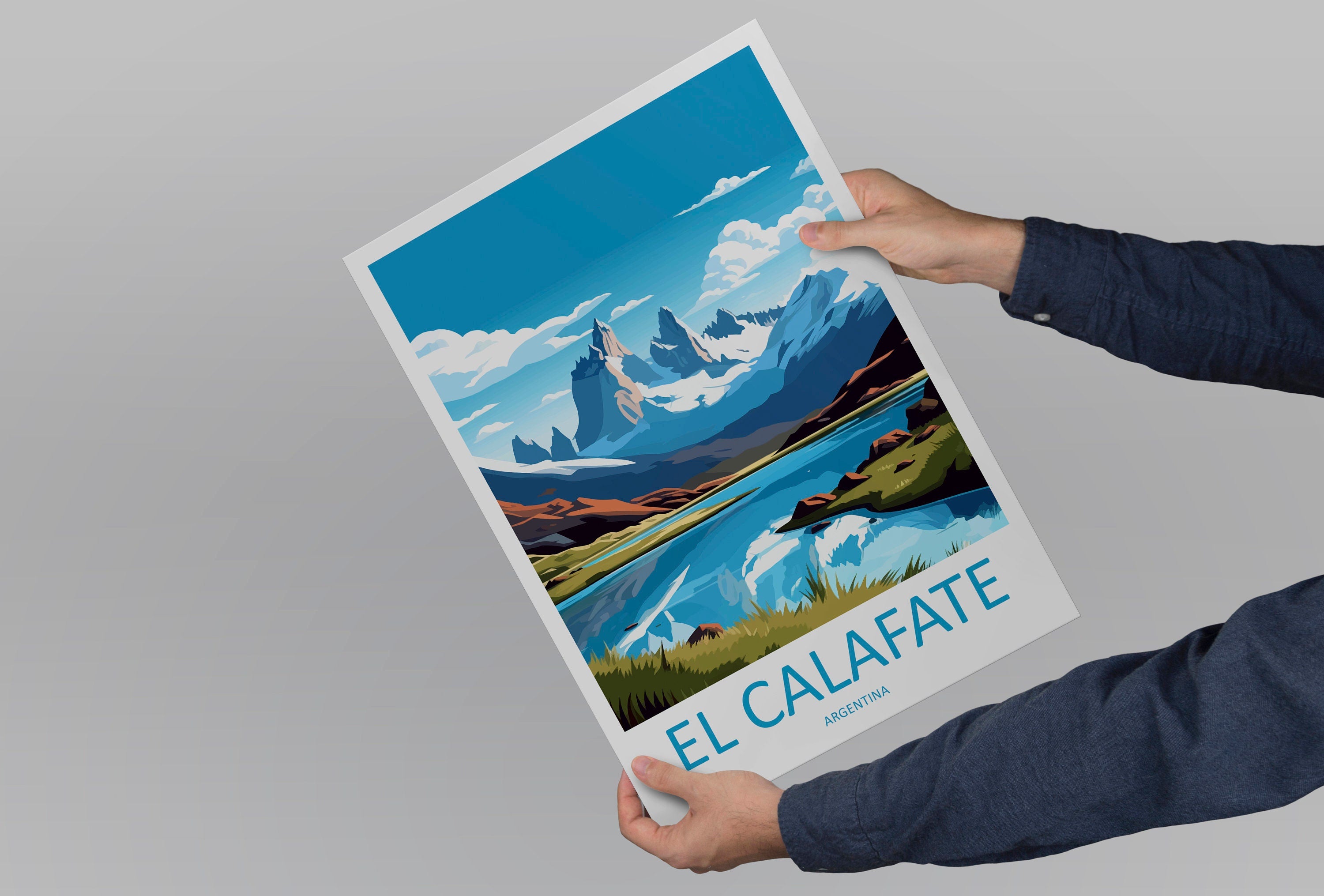 El Calafate Travel Print Wall Art El Calafate Wall Hanging Home Decor El Calafate Gift Art Lovers Wall Art Print Art El Calafate Artwork