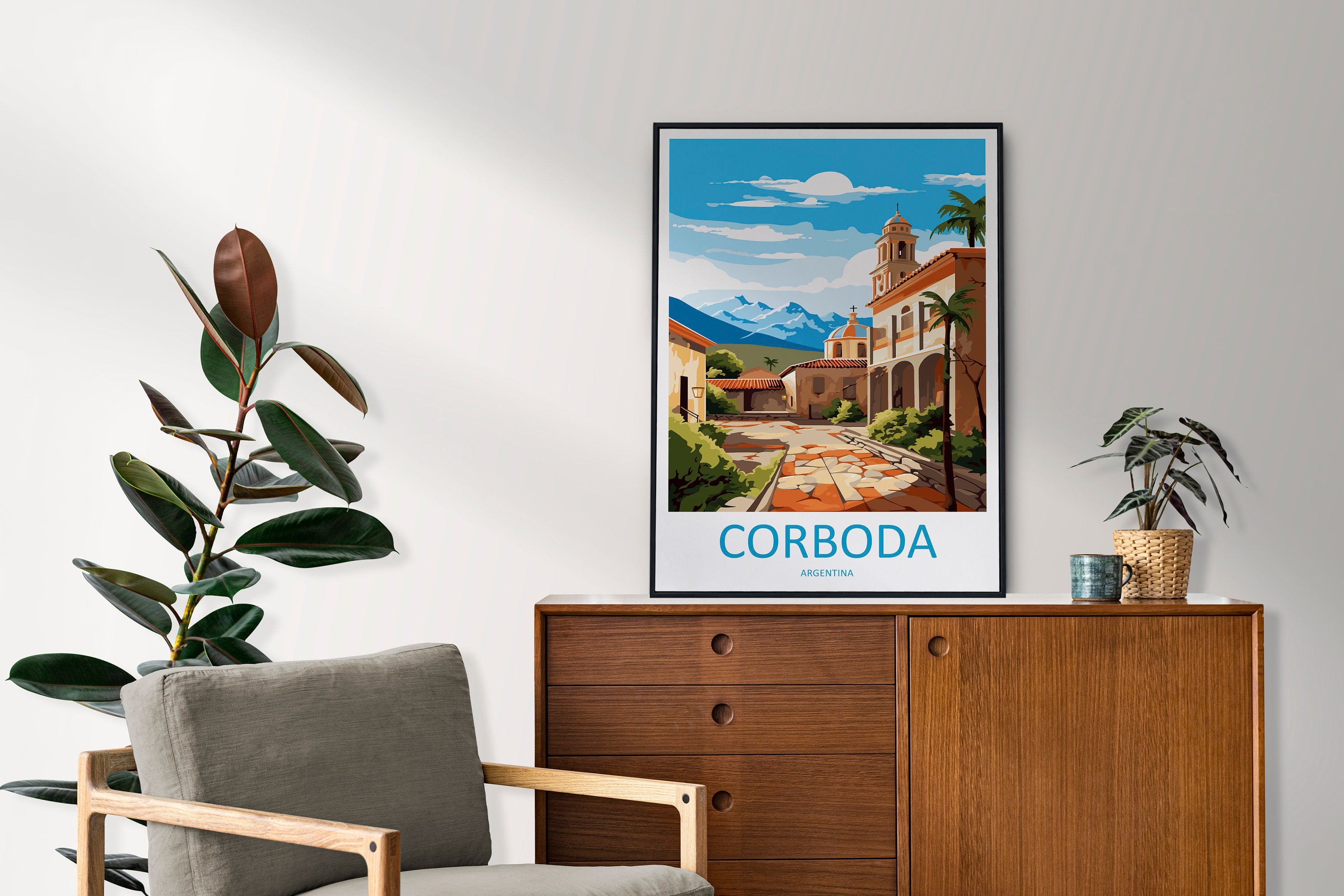 Corboda Travel Print Wall Art Corboda Wall Hanging Home Decor Corboda Gift Art Lovers Wall Art Print Art Corboda Argentina Artwork