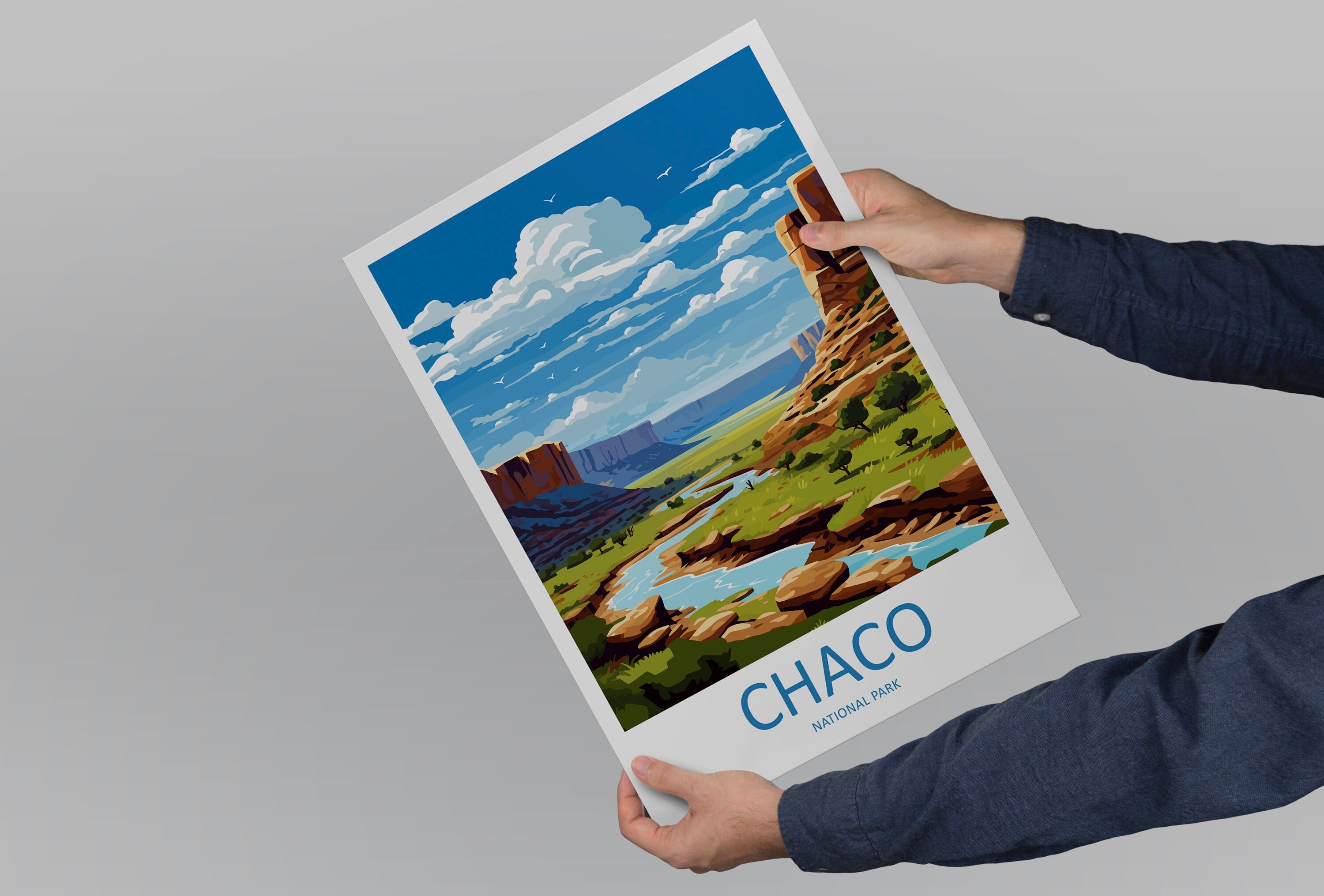 Chaco National Park Travel Print Wall Art Chaco National Park Wall Hanging Home Decor Chaco National Park Gift Art Lovers Wall Art Print Art