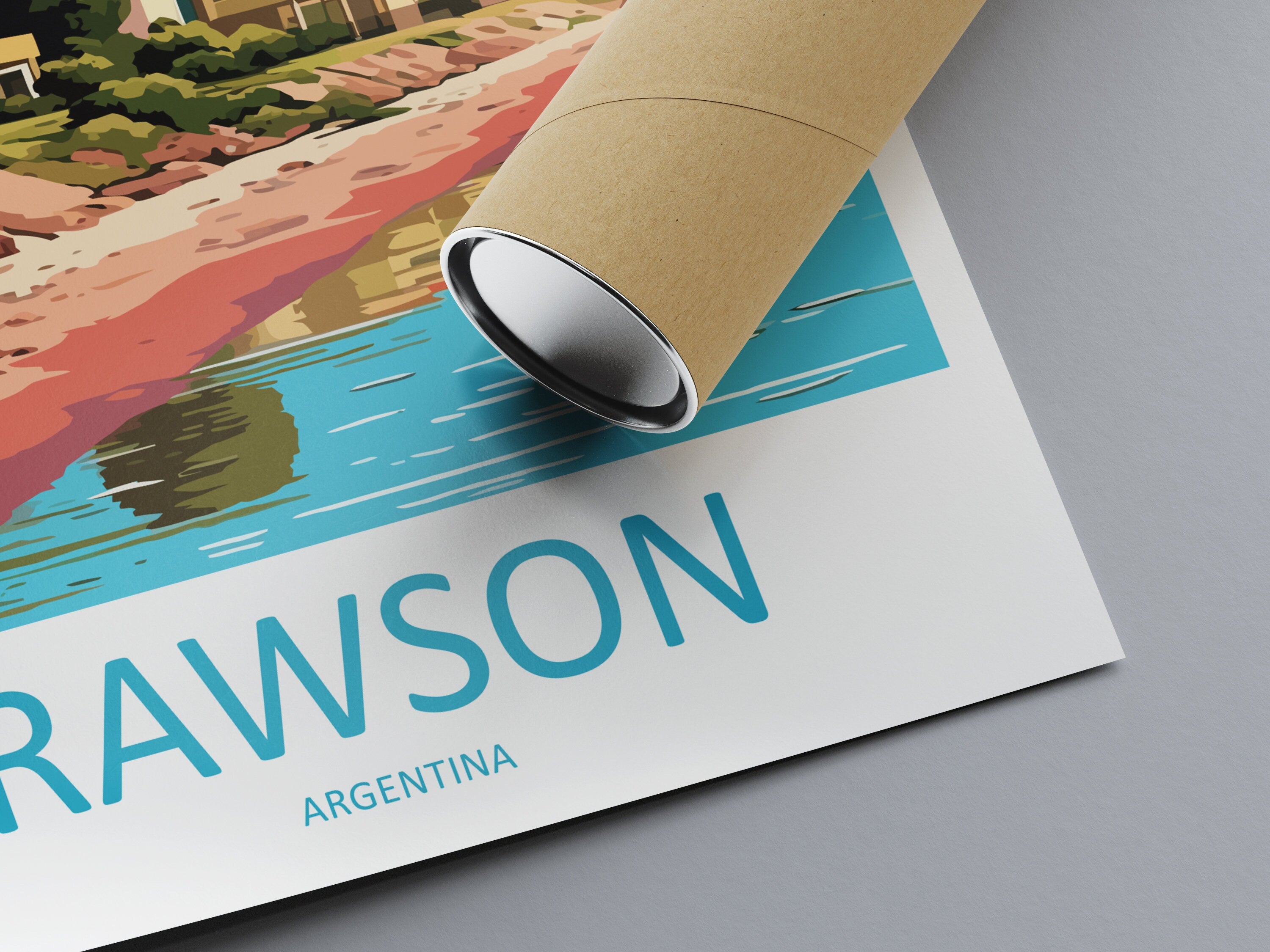 Rawson Travel Print Wall Art Rawson Wall Hanging Home Decor Rawson Gift Art Lovers Wall Art Print Art Argentina Travel Poster