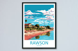 Rawson Travel Print Wall Art Rawson Wall Hanging Home Decor Rawson Gift Art Lovers Wall Art Print Art Argentina Travel Poster