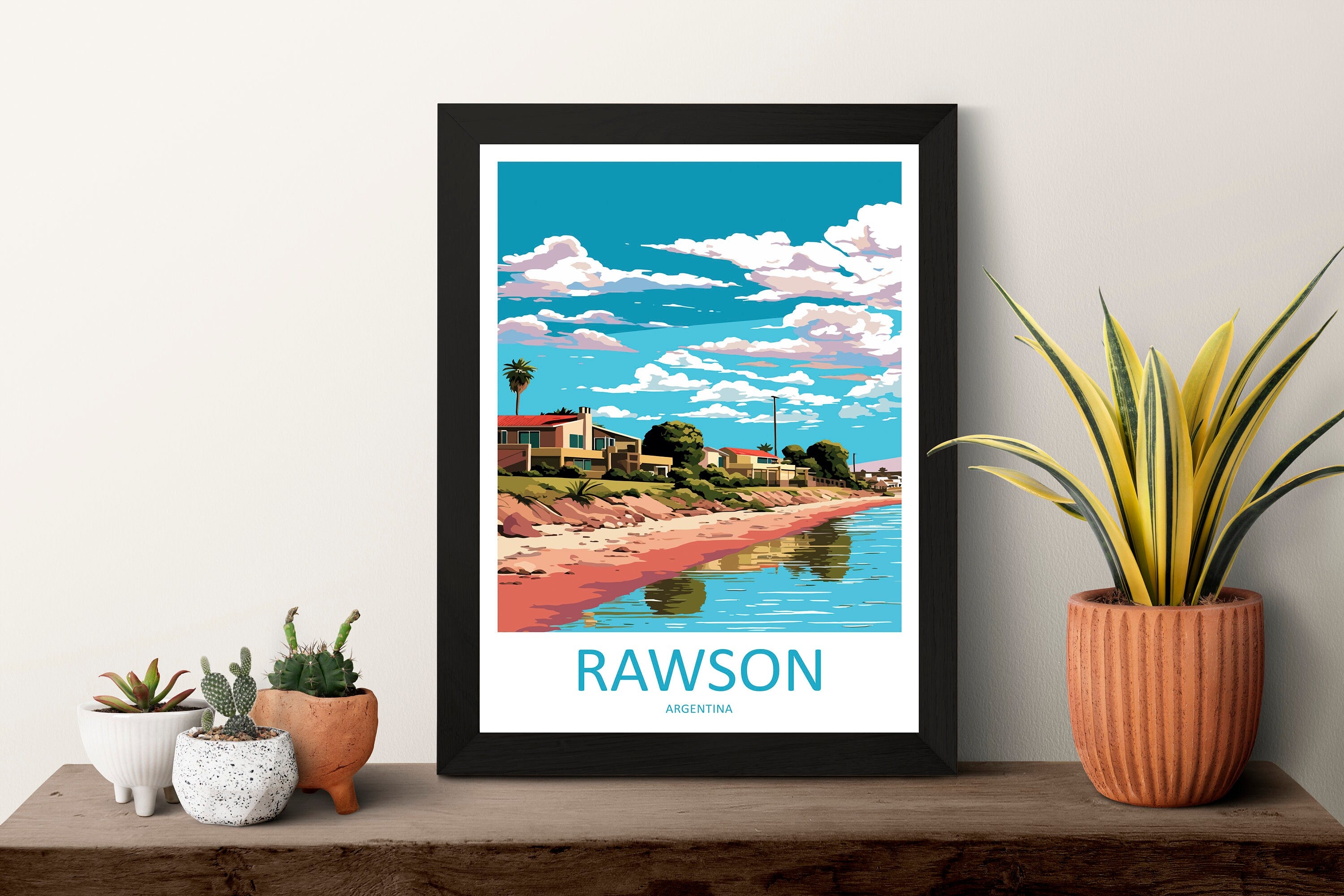 Rawson Travel Print Wall Art Rawson Wall Hanging Home Decor Rawson Gift Art Lovers Wall Art Print Art Argentina Travel Poster