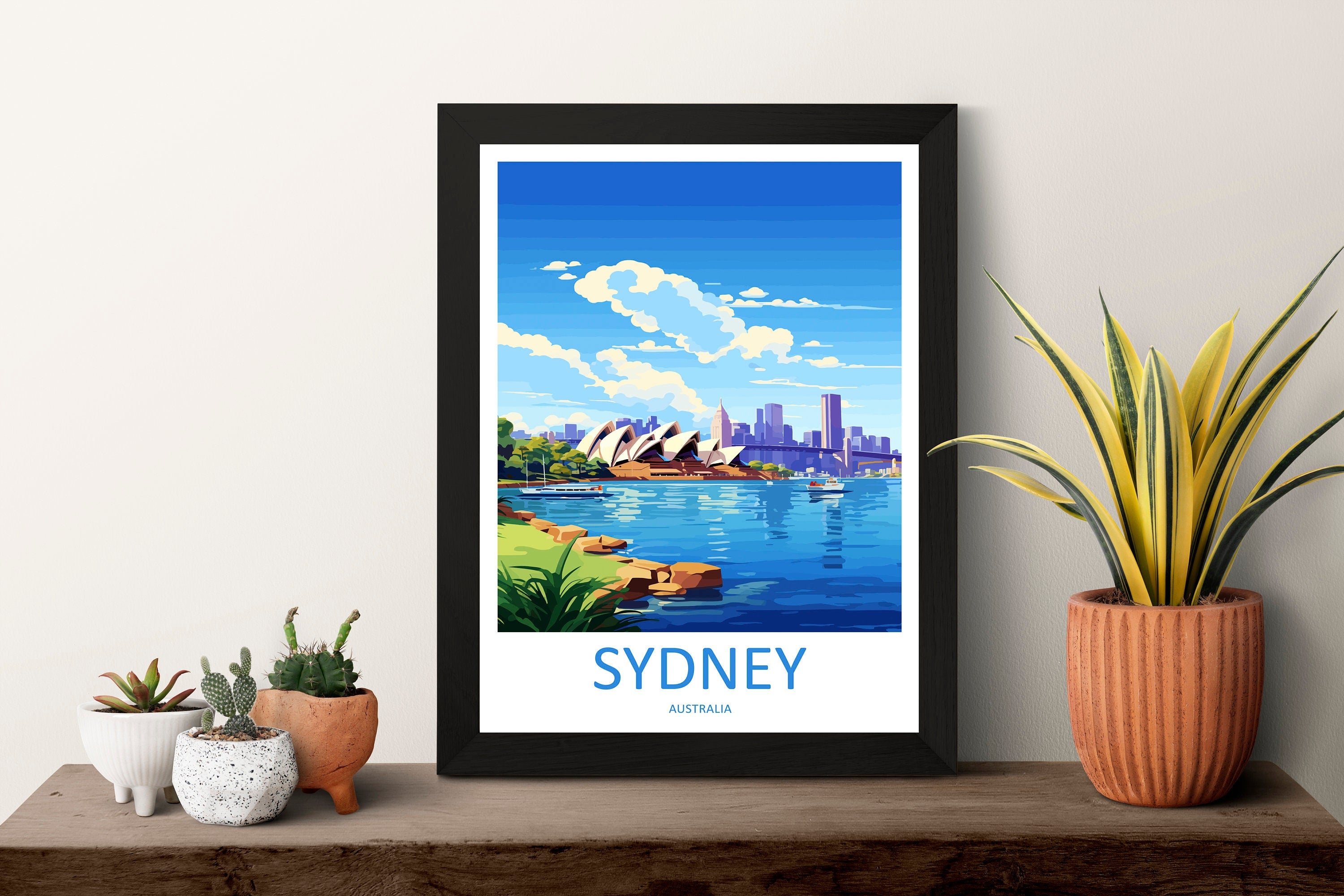 Sydney Opera House Travel Print Wall Art Sydney Opera House Wall Hanging Home Décor Sydney Gift Art Lovers Wall Art Australia Poster Decor