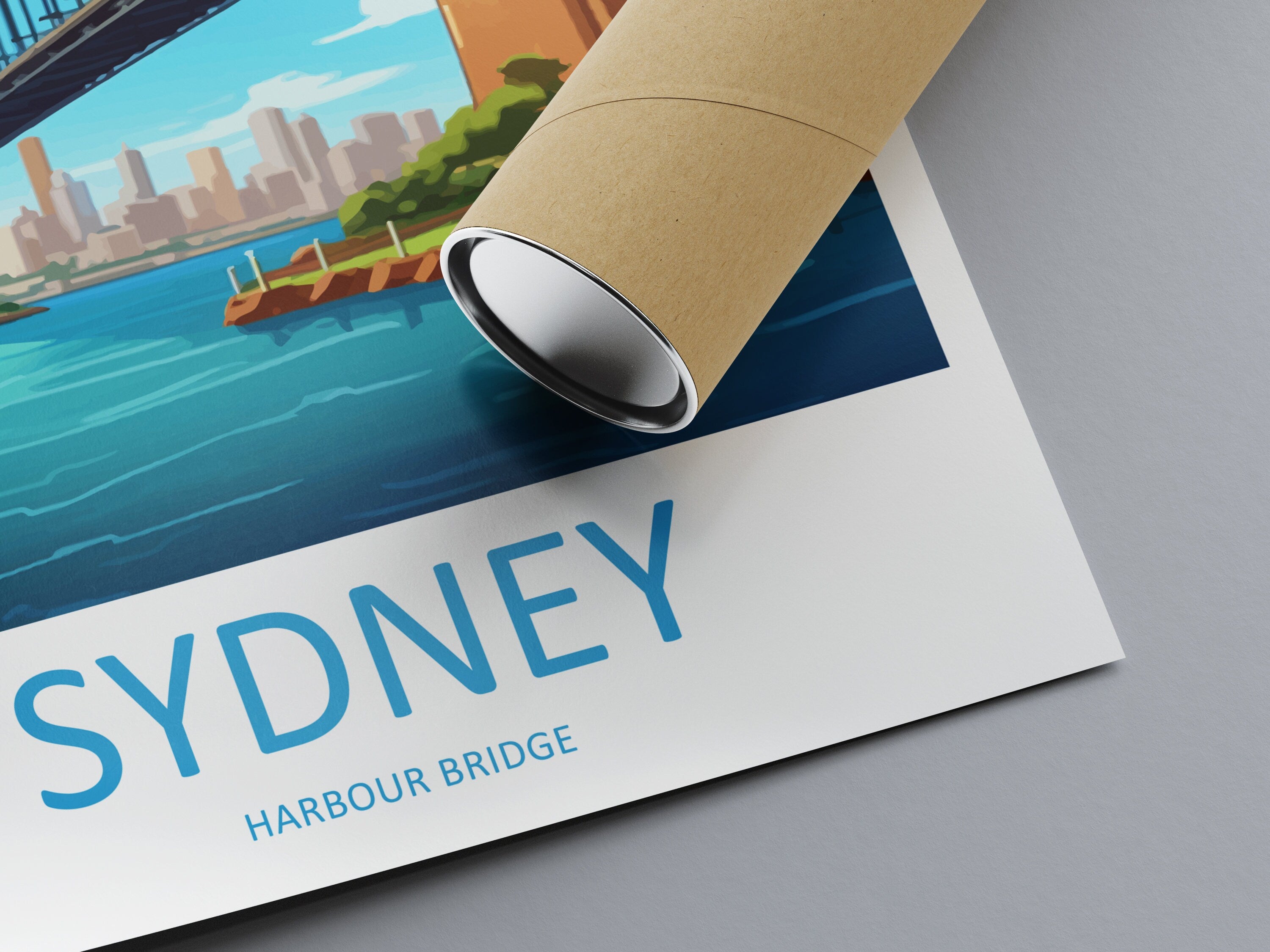 Sydney Harbour Bridge Travel Print Wall Art Sydney Harbour Bridge Wall Hanging Home Décor Sydney Gift Art Lovers Wall Art Australia Poster