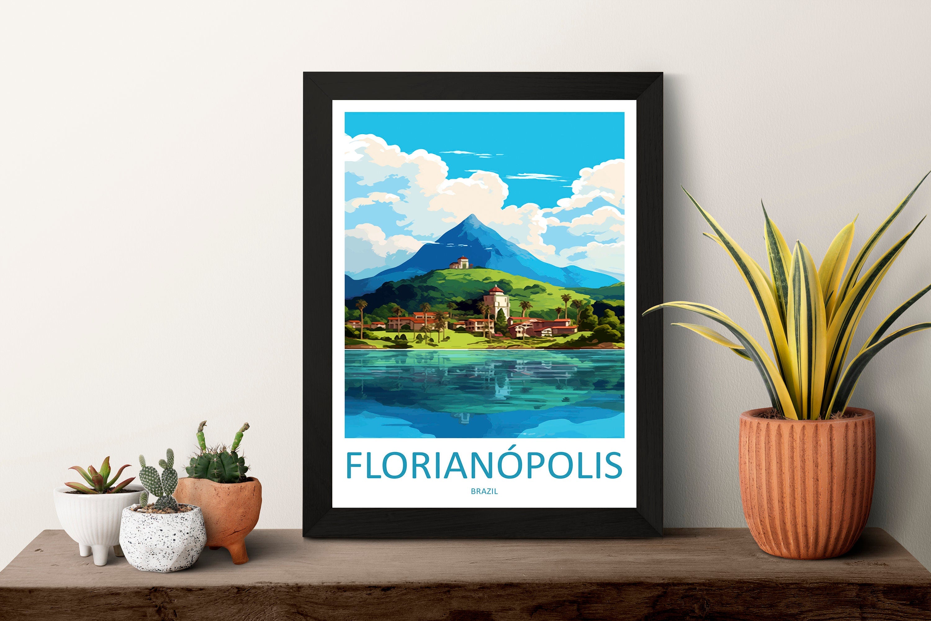 Florianópolis Travel Print Wall Art Florianópolis Wall Hanging Home Decor Florianópolis Gift Art Lovers Wall Art Print Art Brazil Travel