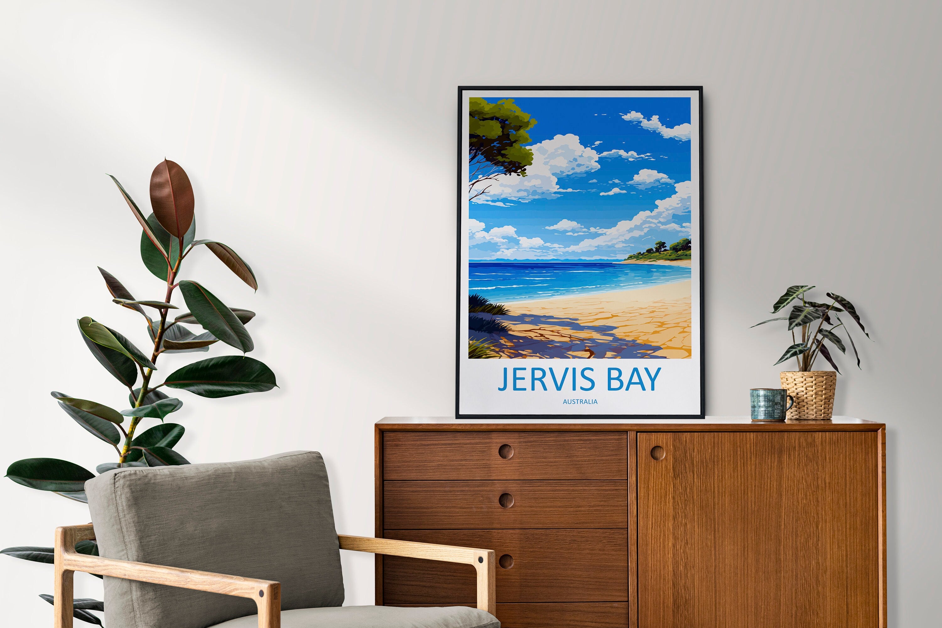 Jervis Bay Travel Print Wall Art Jervis Bay Wall Hanging Home Décor Jervis Bay Gift Art Lovers Wall Art Australia Poster Deco