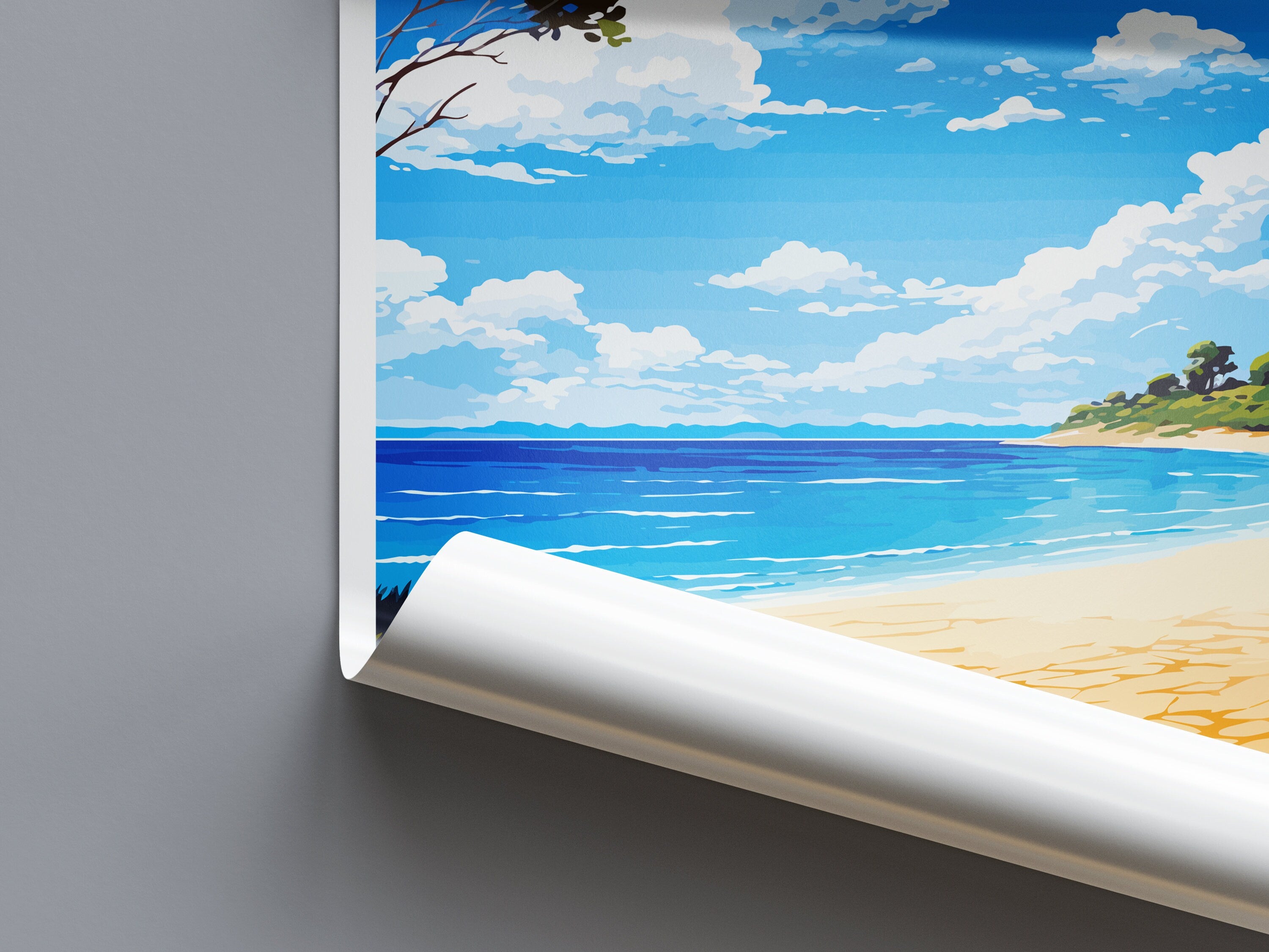 Jervis Bay Travel Print Wall Art Jervis Bay Wall Hanging Home Décor Jervis Bay Gift Art Lovers Wall Art Australia Poster Deco