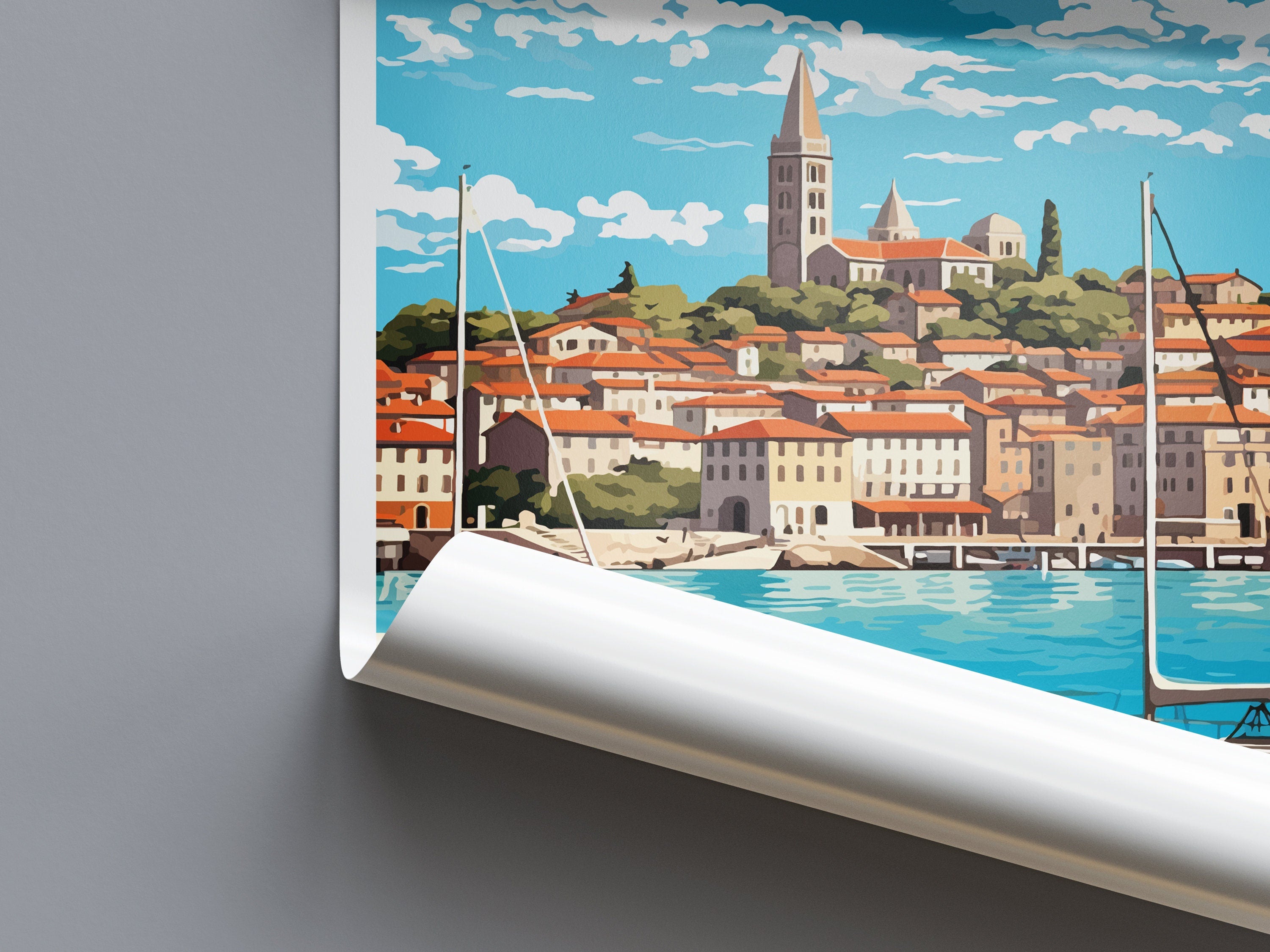 Koper Travel Print Koper Home Décor Slovenia Art Print Koper Wall Print For Gift Wall Hanging Art Travel Slovenia Artwork