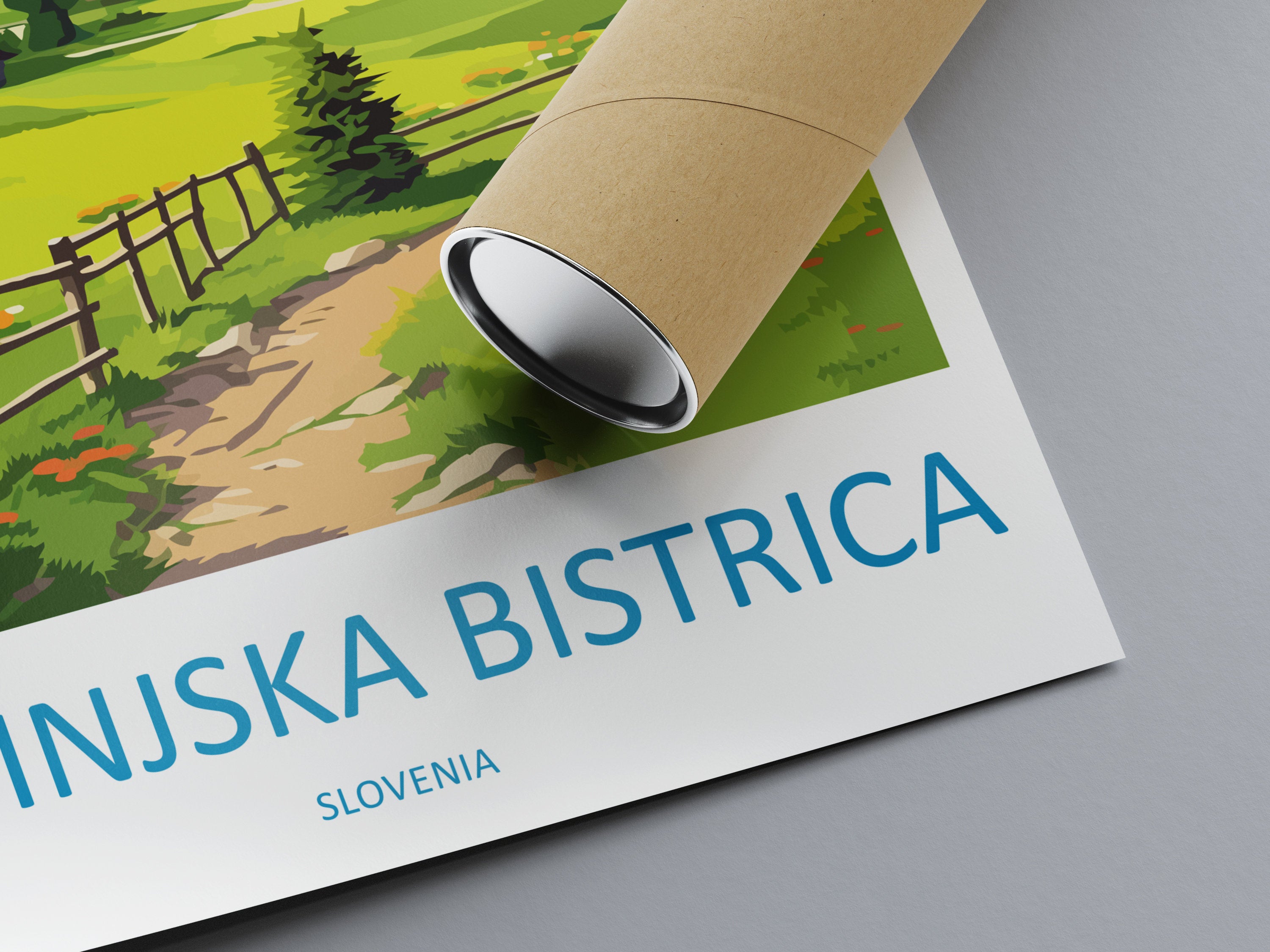 Bohinjska Bistrica Travel Print Bohinjska Bistrica Home Décor Slovenia Art Print Bohinjska Bistrica Wall Print For Gift Wall Hanging Art