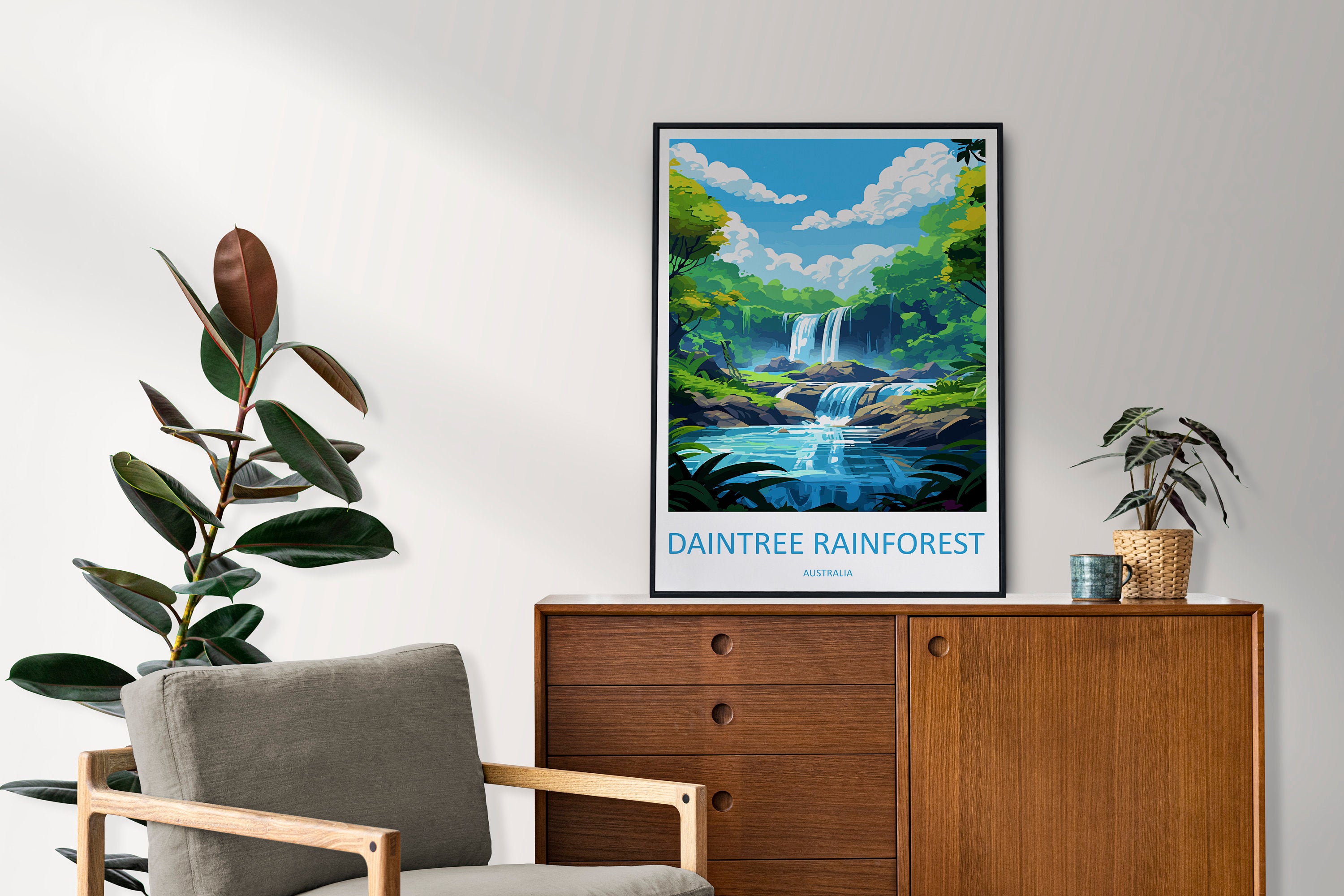 Daintree Rainforest Travel Print Wall Art Daintree Wall Hanging Home Décor Daintree Gift Art Lovers Wall Art Australia Poster Deco Gift