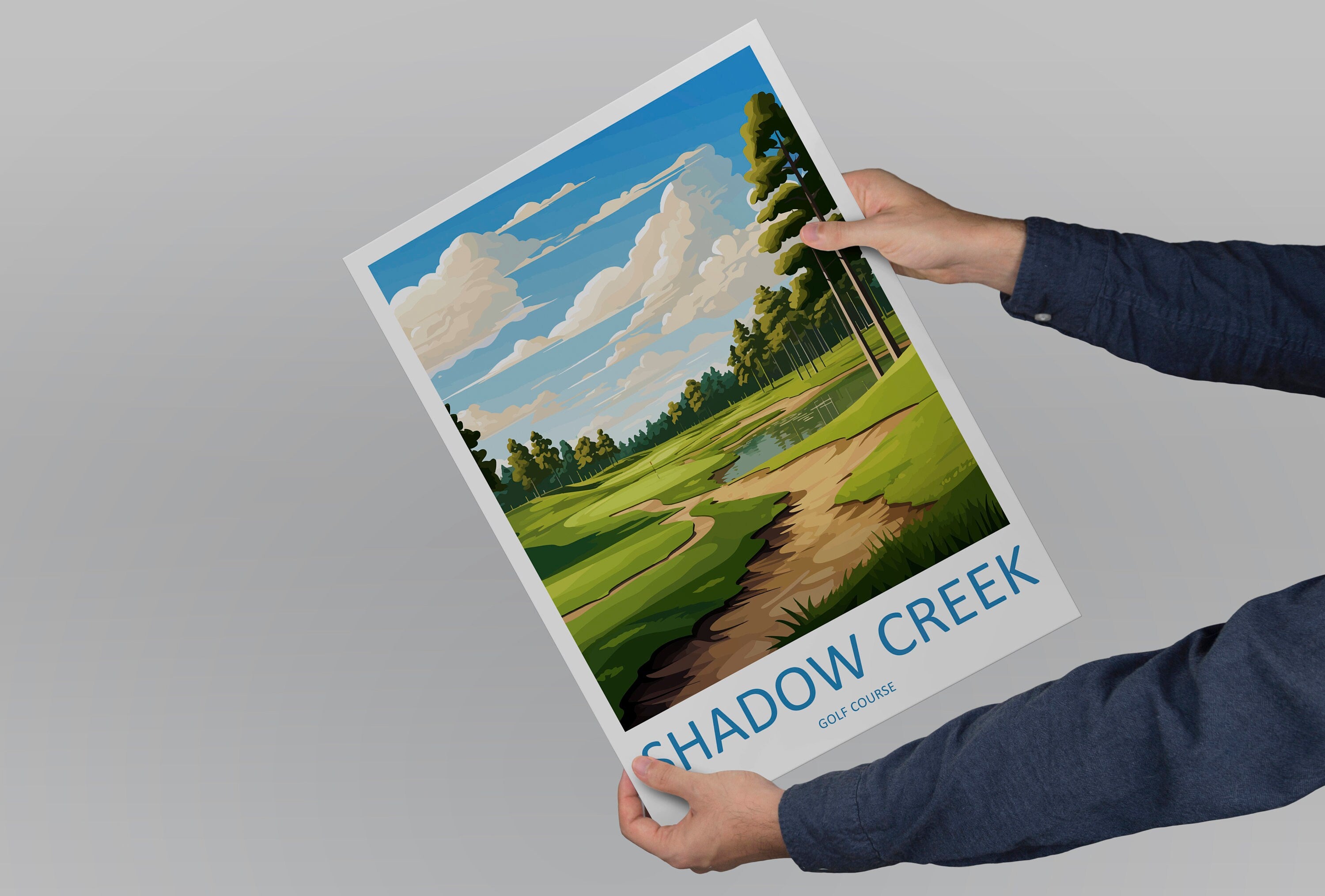 Shadow Creek Golf Travel Print Wall Art Shadow Creek Golf Course Wall Hanging Home Décor Shadow Creek Golf Gift Art Lovers