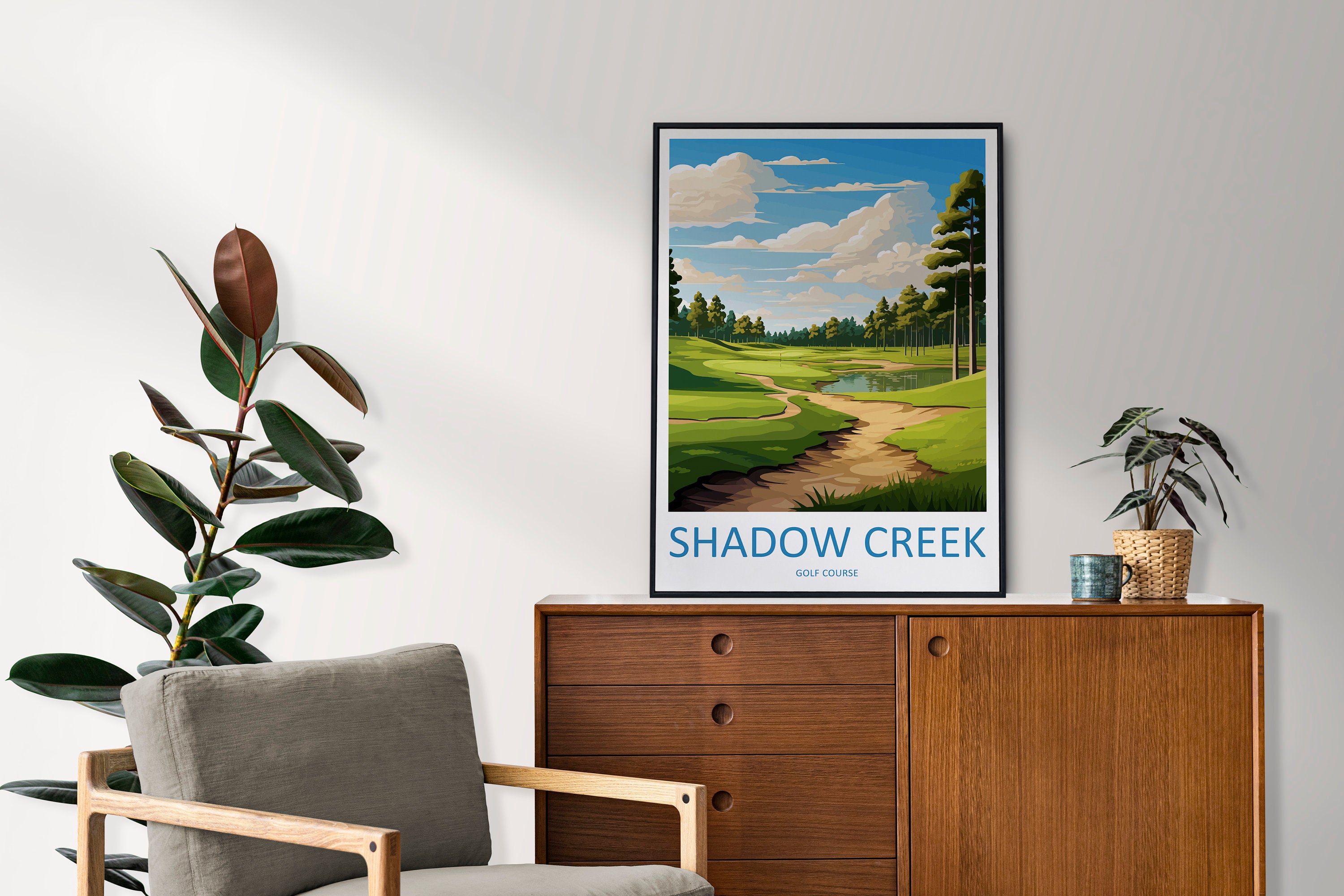 Shadow Creek Golf Travel Print Wall Art Shadow Creek Golf Course Wall Hanging Home Décor Shadow Creek Golf Gift Art Lovers