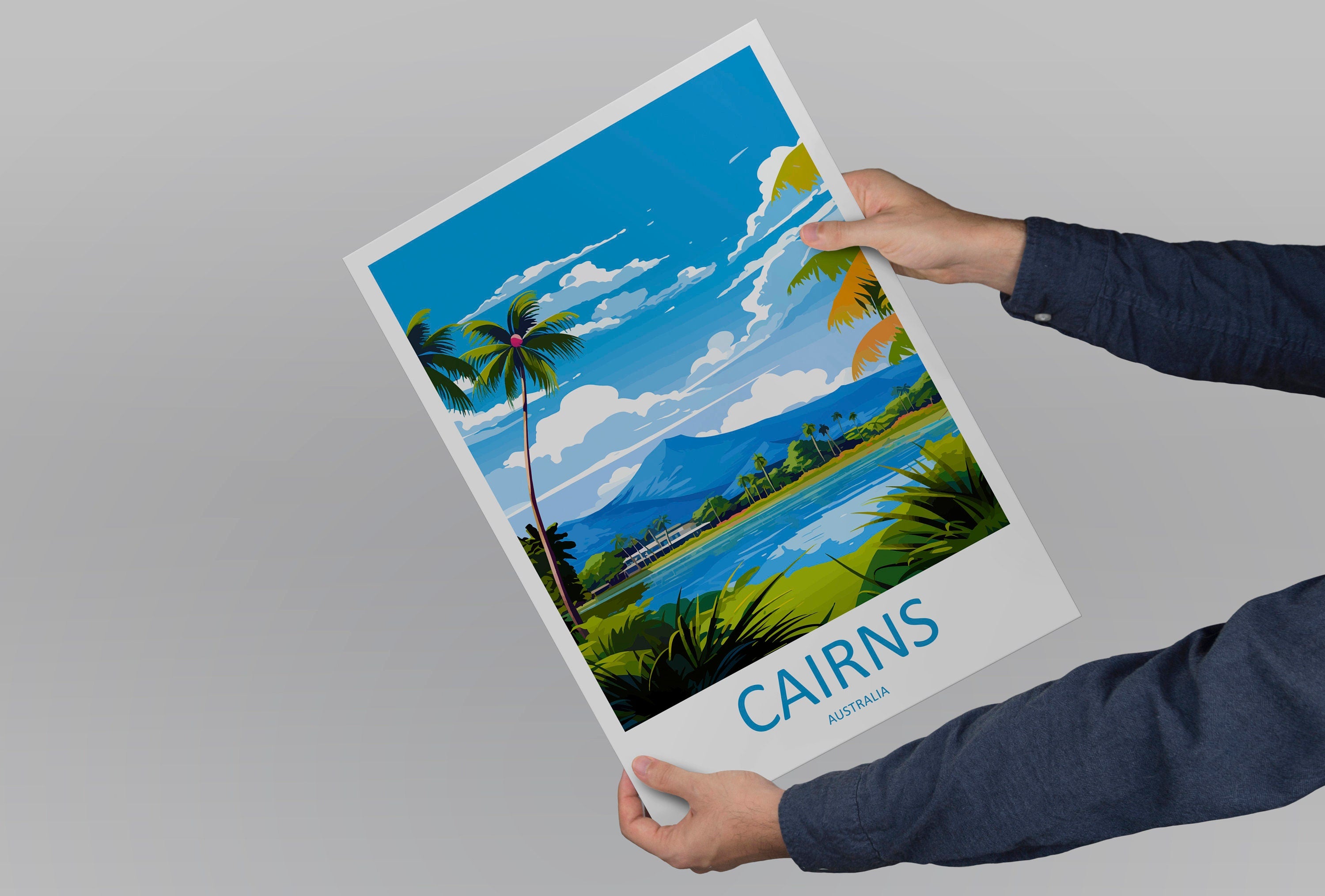 Cairns Travel Print Wall Art Cairns Wall Hanging Home Décor Cairns Gift Art Lovers Wall Art Australia Poster Art