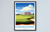 Congressional Golf Club Travel Print Wall Art Congressional Golf Club Wall Hanging Home Décor Congressional Art Gift Art Lovers Golf Art