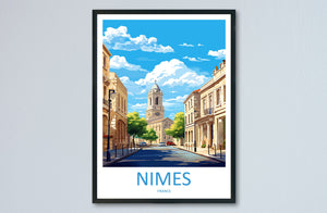 Nimes Travel Print Wall Art Nimes Wall Hanging Home Décor Nimes Gift Art Lovers France Art Lover Gift Nimes Print