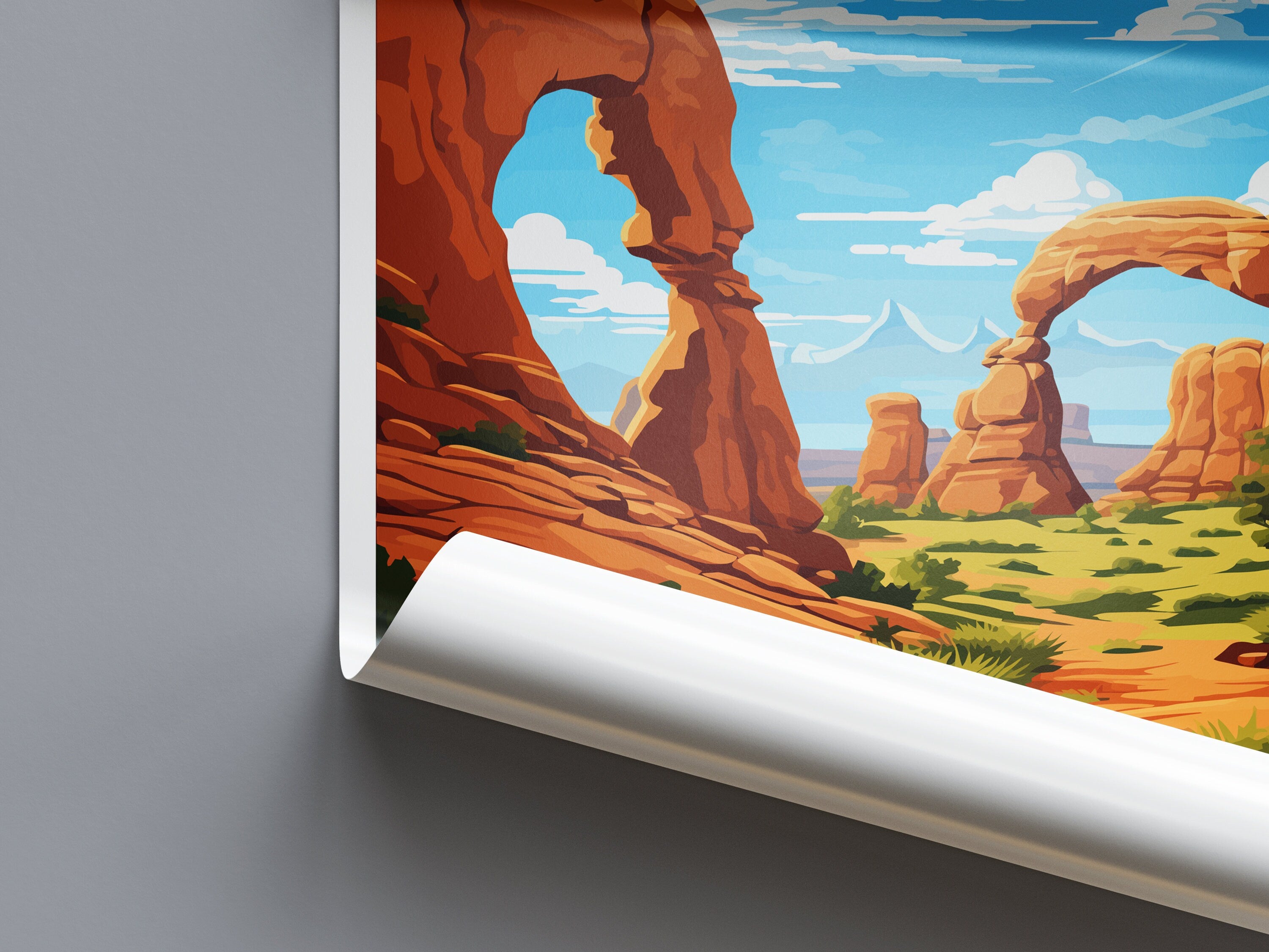 Arches National Park Travel Print Wall Art Arches National Park Wall Hanging Home Décor Arches National Park Art Lovers Utah Art Lover Gift