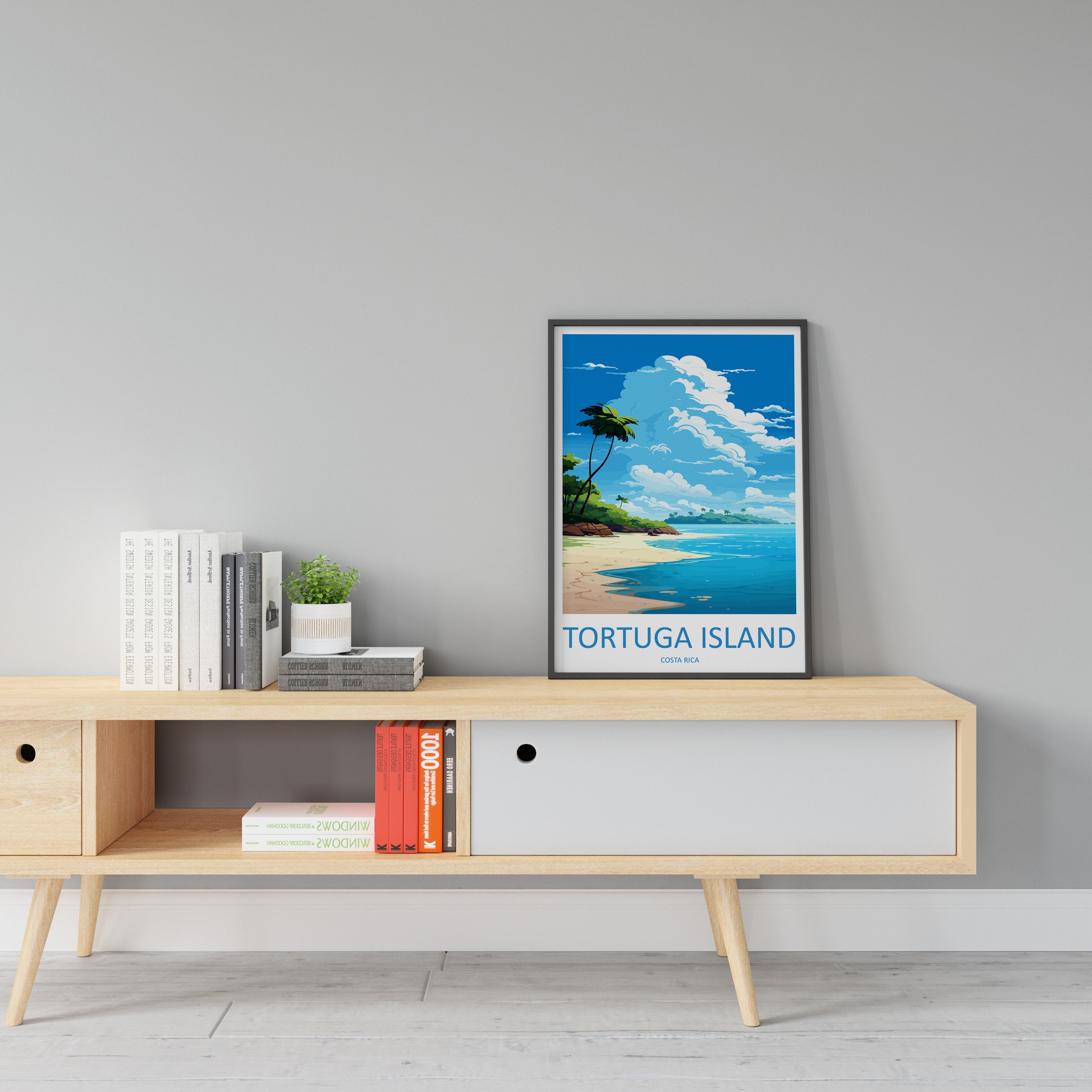 Tortuga Island Travel Print Wall Art Tortuga Island Wall Hanging Home Décor Tortuga Island Gift Art Lovers Wall Art Costa Rica Wall Art