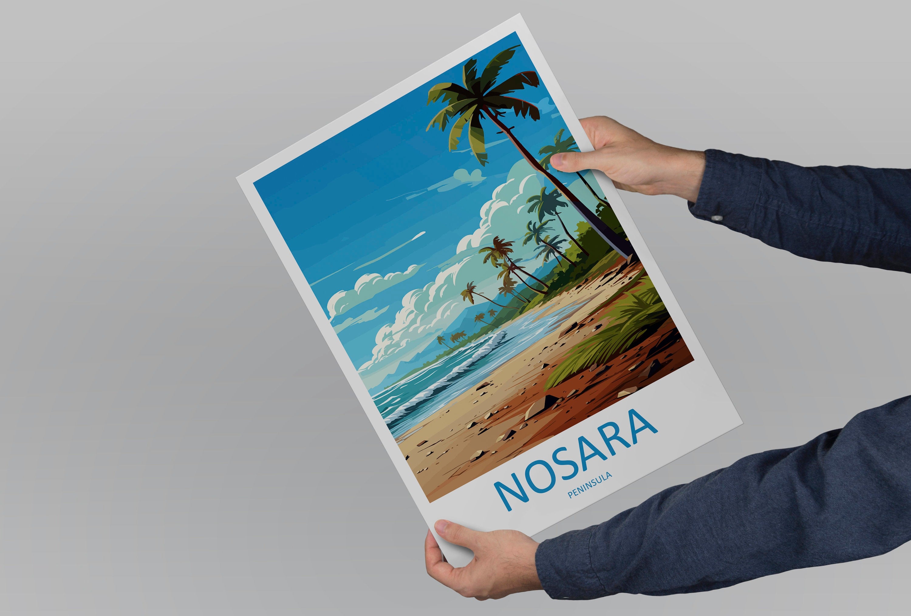 Nosara Travel Print Wall Art Nosara Wall Hanging Home Décor Nosara Gift Art Lovers Wall Art Costa Rica Art Wall Art Gift