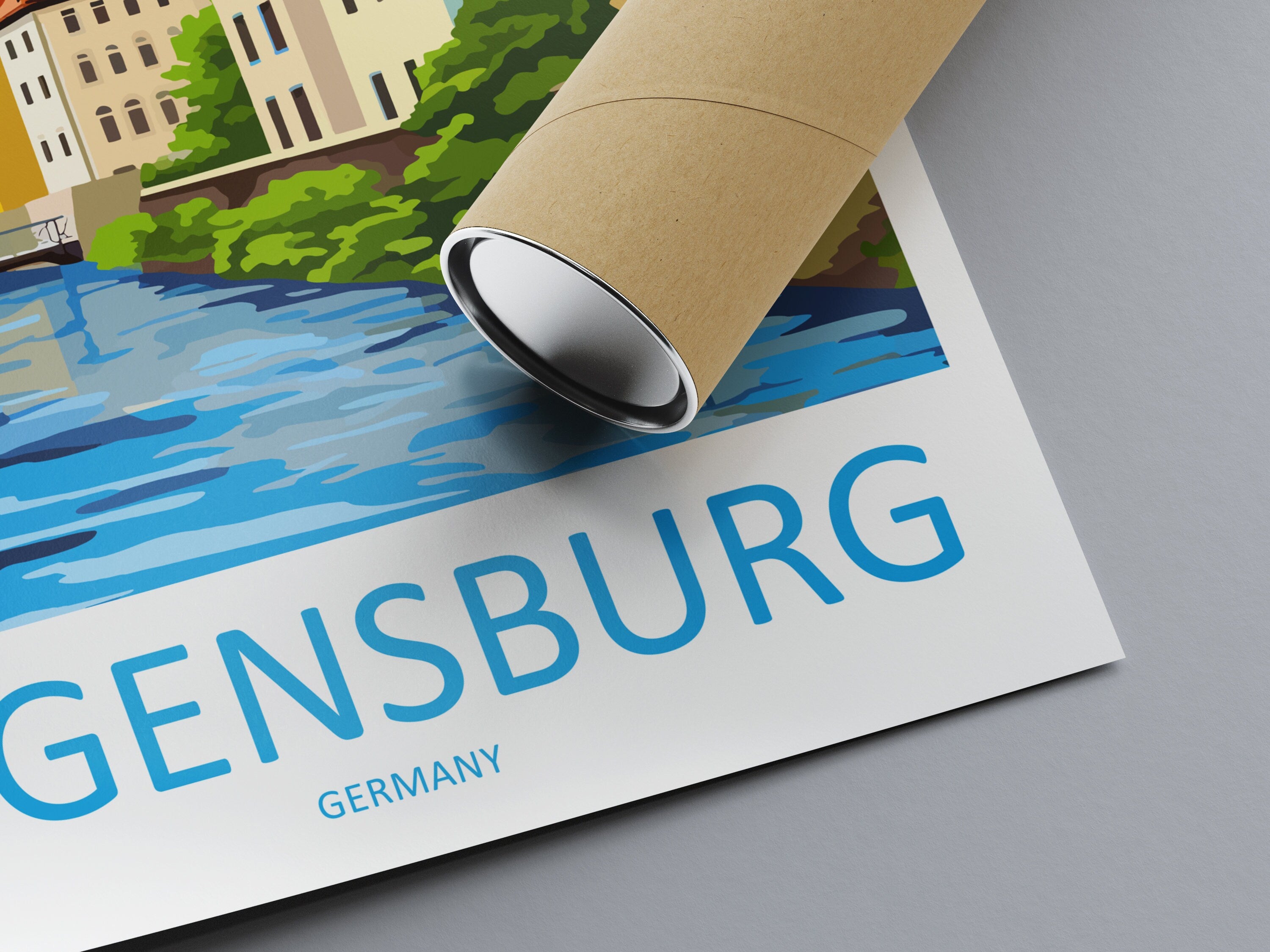 Regensburg Travel Print Wall Art Regensburg Wall Hanging Home Decor Regensburg Gift Art Lovers Wall Art Print Art Regensburg Germany