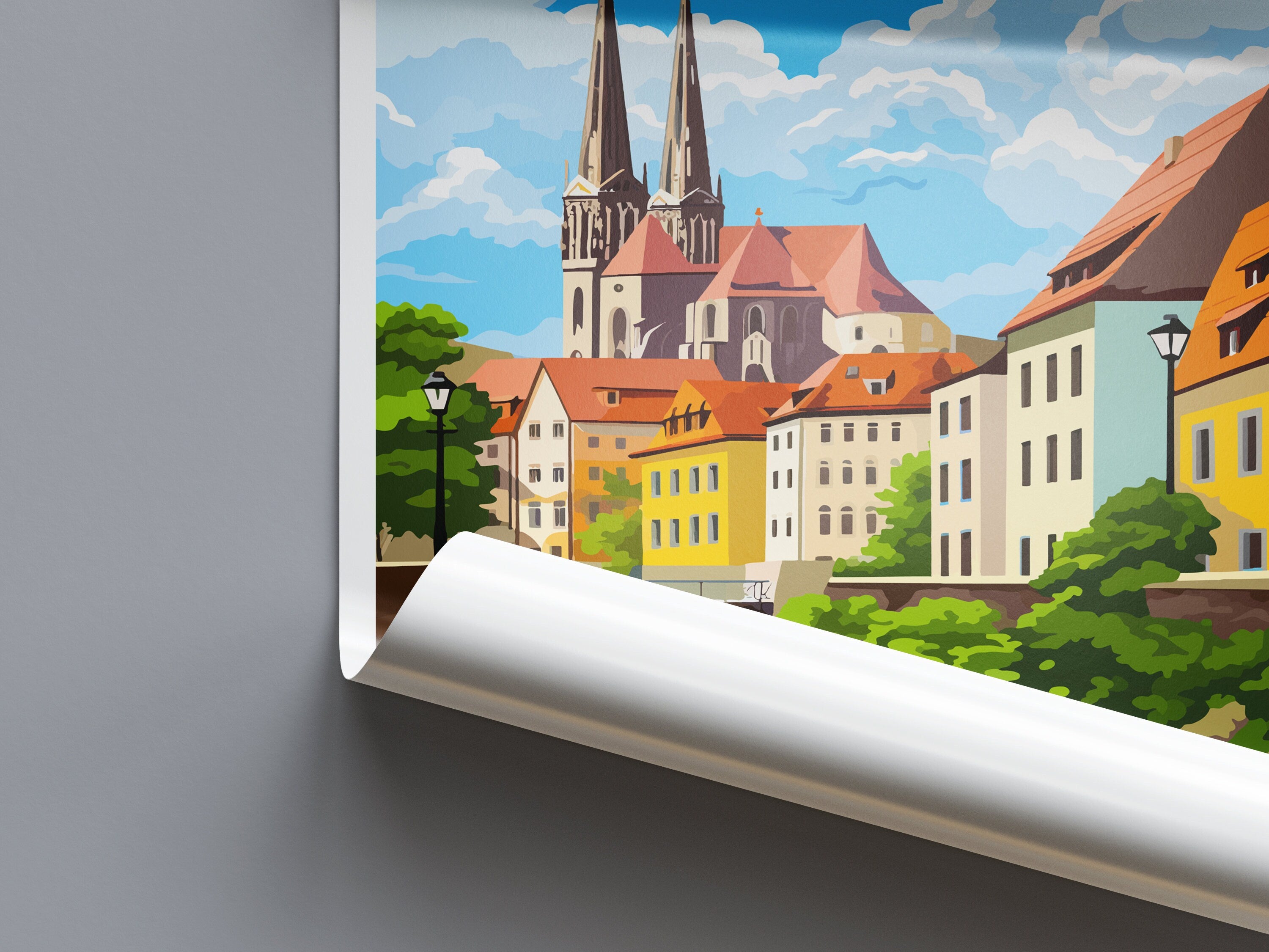 Regensburg Travel Print Wall Art Regensburg Wall Hanging Home Decor Regensburg Gift Art Lovers Wall Art Print Art Regensburg Germany