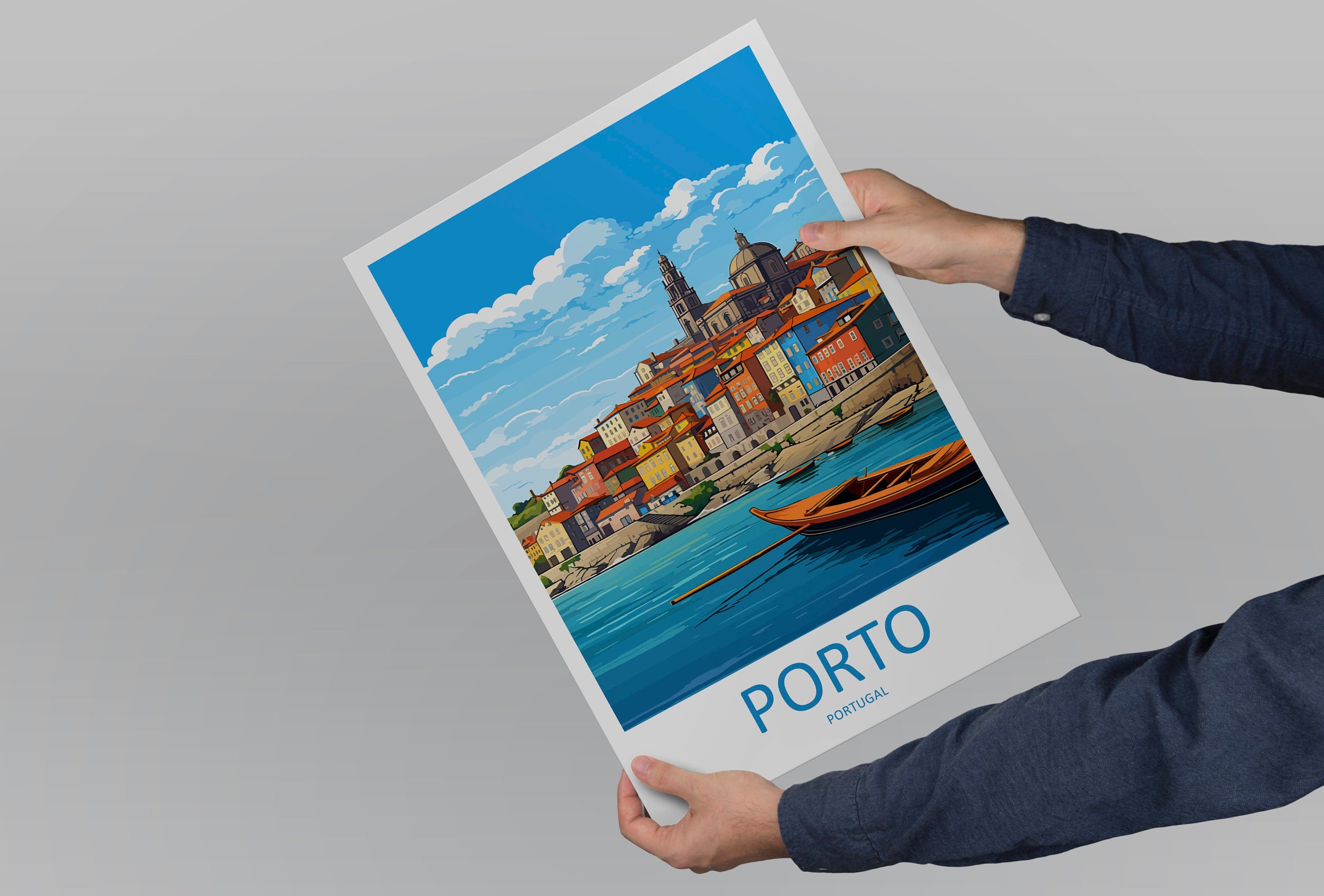 Porto Travel Print Wall Art Porto Wall Hanging Home Décor Porto Gift Art Lovers Portugal Art Lover Gift Porto Wall Décor Porto Travel Art