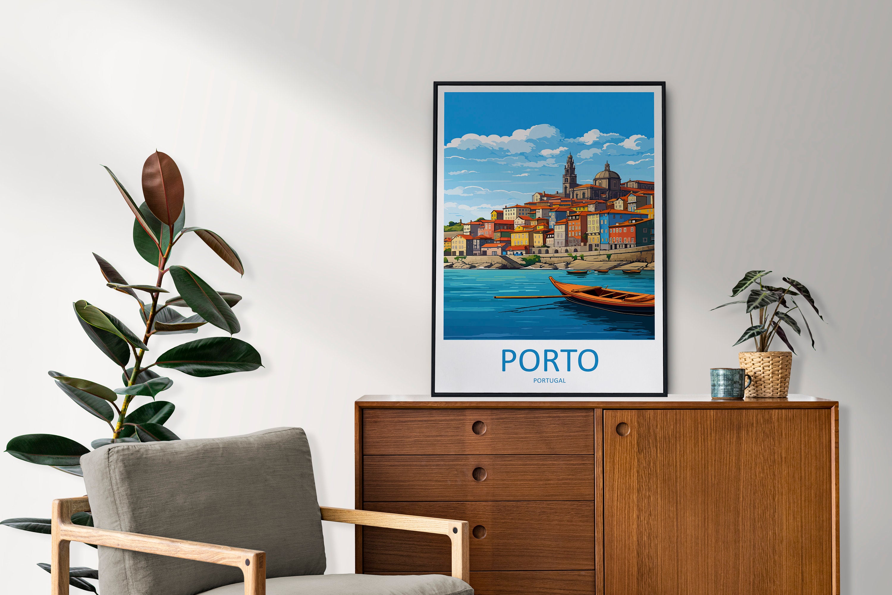 Porto Travel Print Wall Art Porto Wall Hanging Home Décor Porto Gift Art Lovers Portugal Art Lover Gift Porto Wall Décor Porto Travel Art