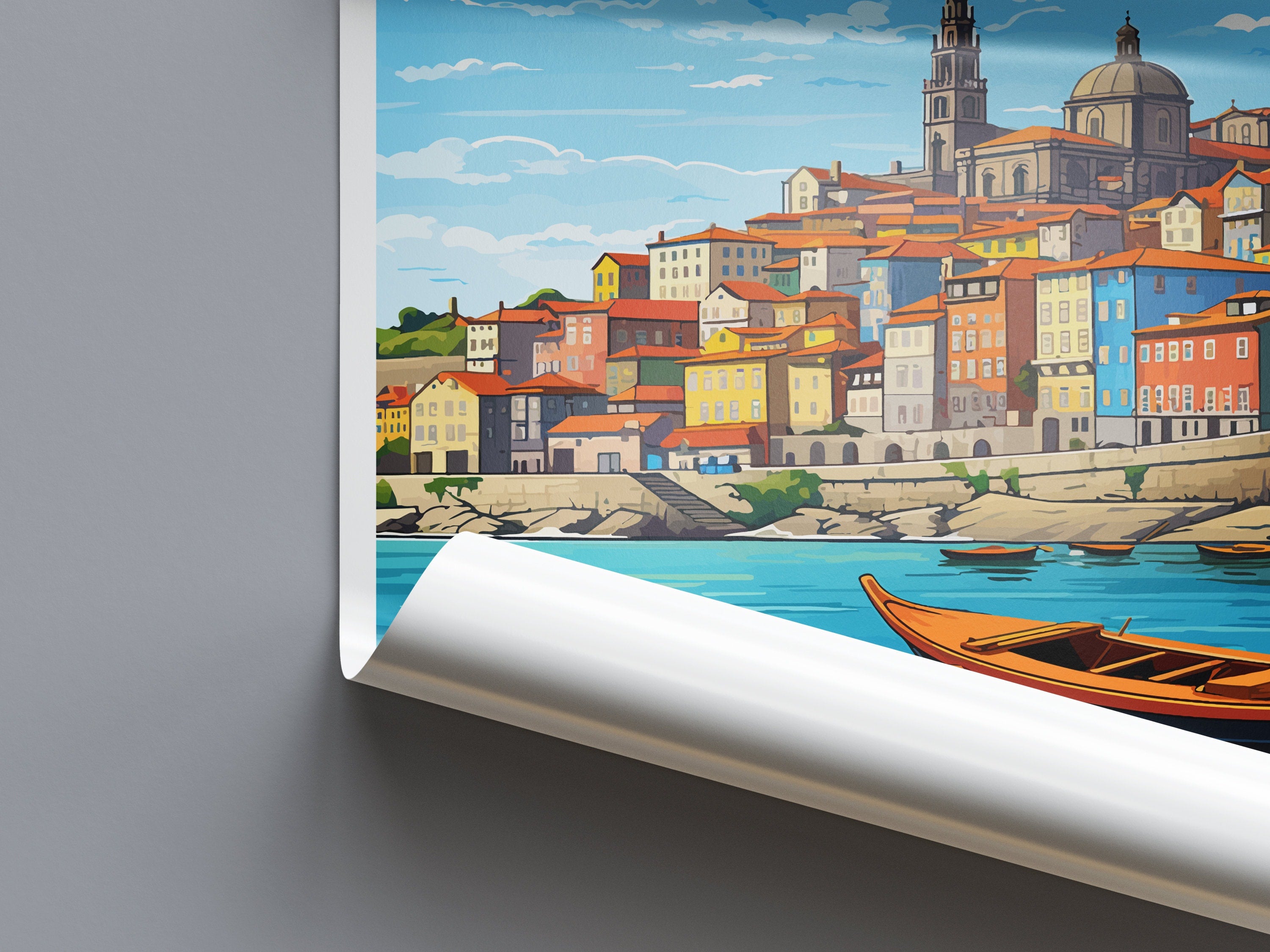 Porto Travel Print Wall Art Porto Wall Hanging Home Décor Porto Gift Art Lovers Portugal Art Lover Gift Porto Wall Décor Porto Travel Art