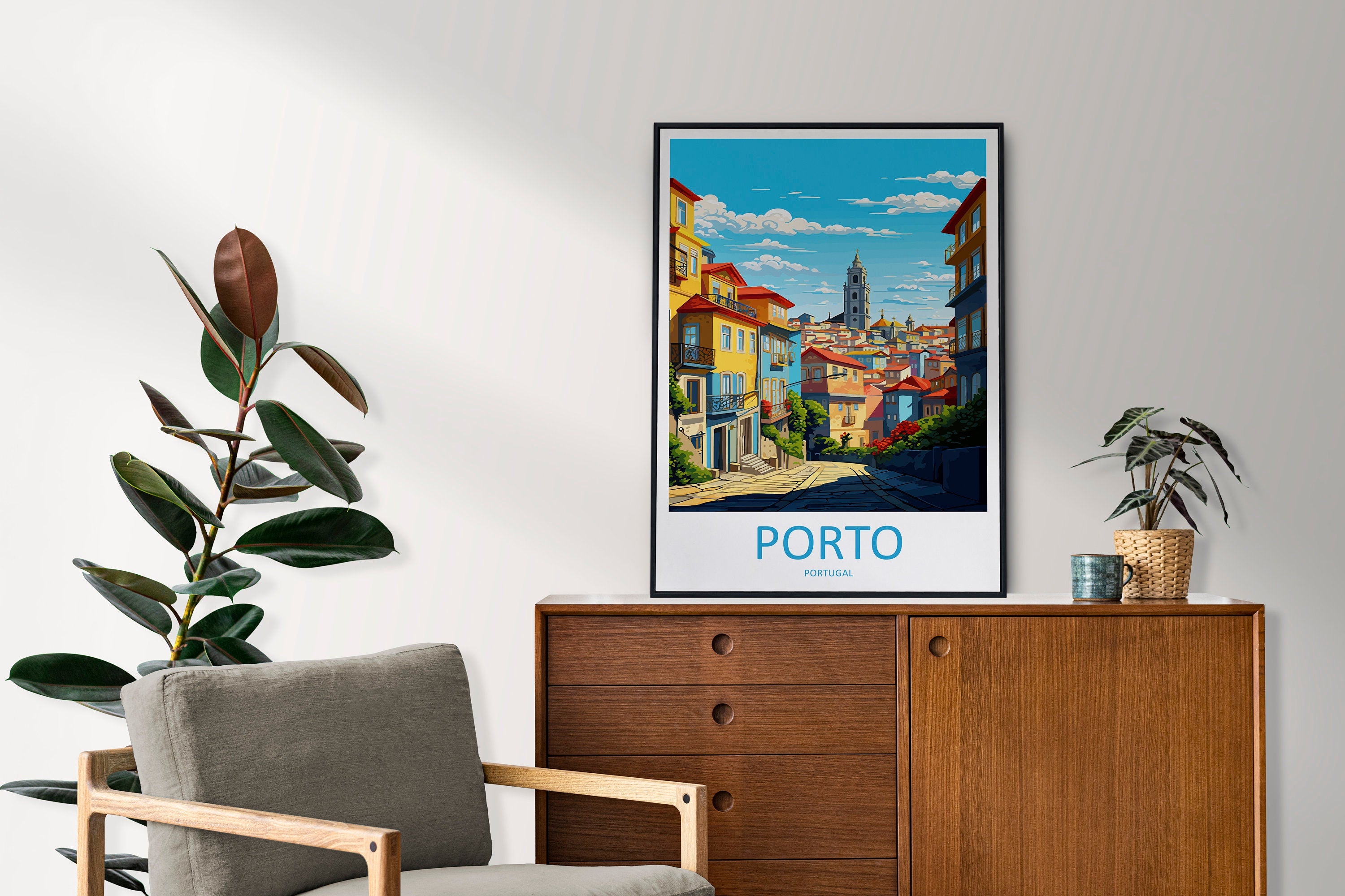 Porto Travel Print Wall Art Porto Wall Hanging Home Décor Porto Gift Art Lovers Portugal Art Lover Gift Porto Wall Décor Porto Travel Art