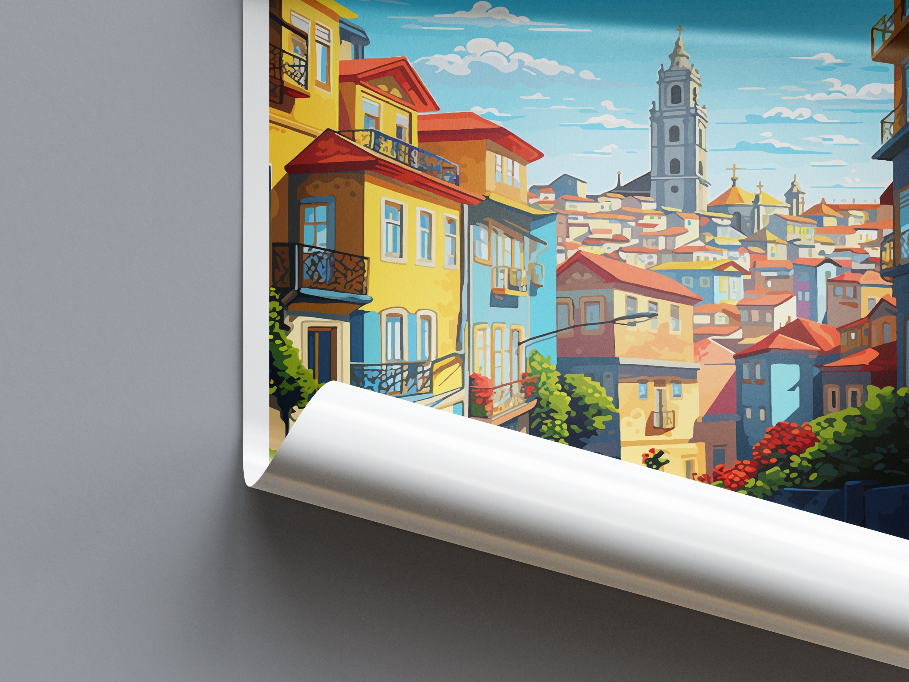 Porto Travel Print Wall Art Porto Wall Hanging Home Décor Porto Gift Art Lovers Portugal Art Lover Gift Porto Wall Décor Porto Travel Art