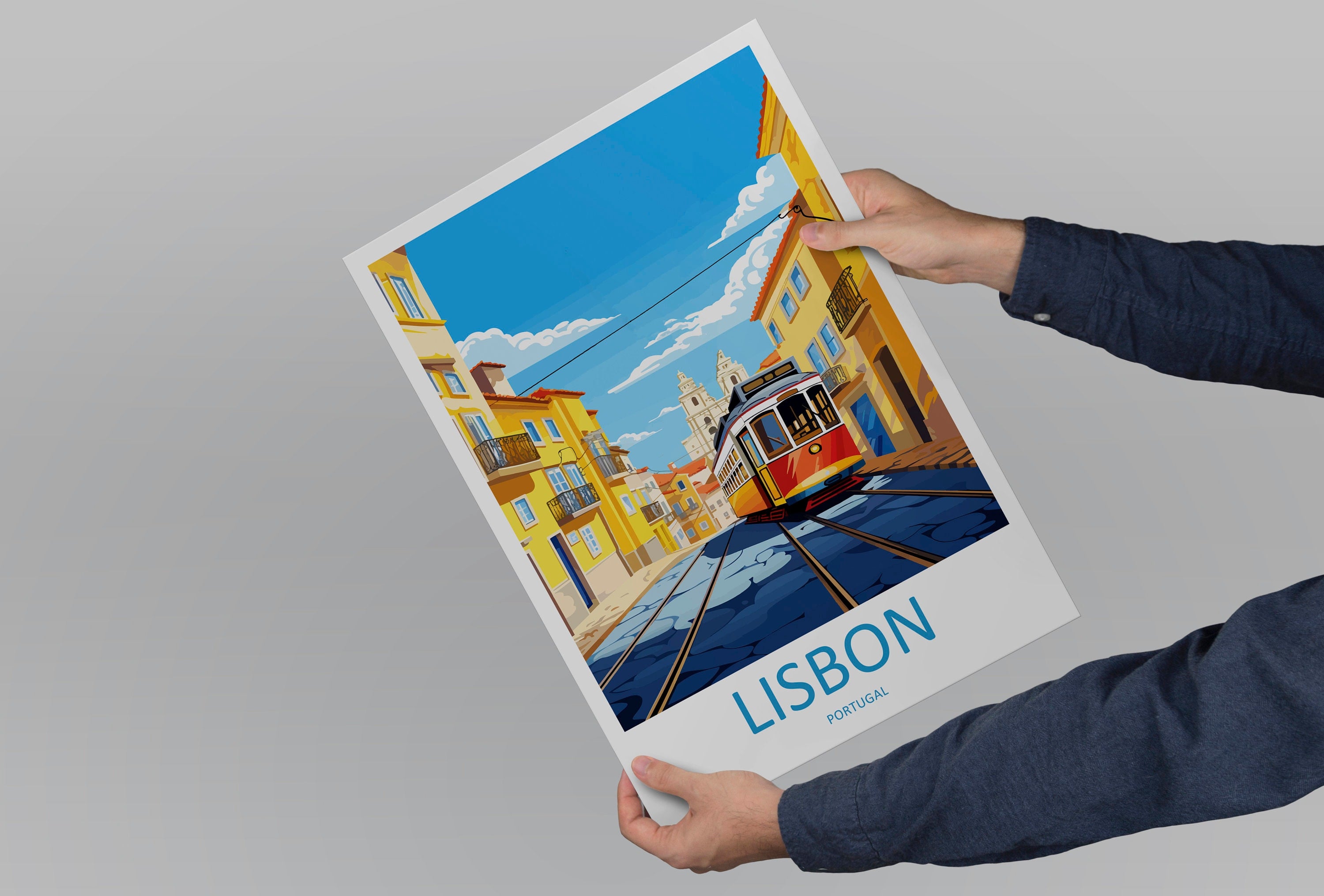 Lisbon Travel Print Wall Art Lisbon Wall Hanging Home Décor Lisbon Gift Art Lovers Portugal Art Lover Gift Lisbon Poster