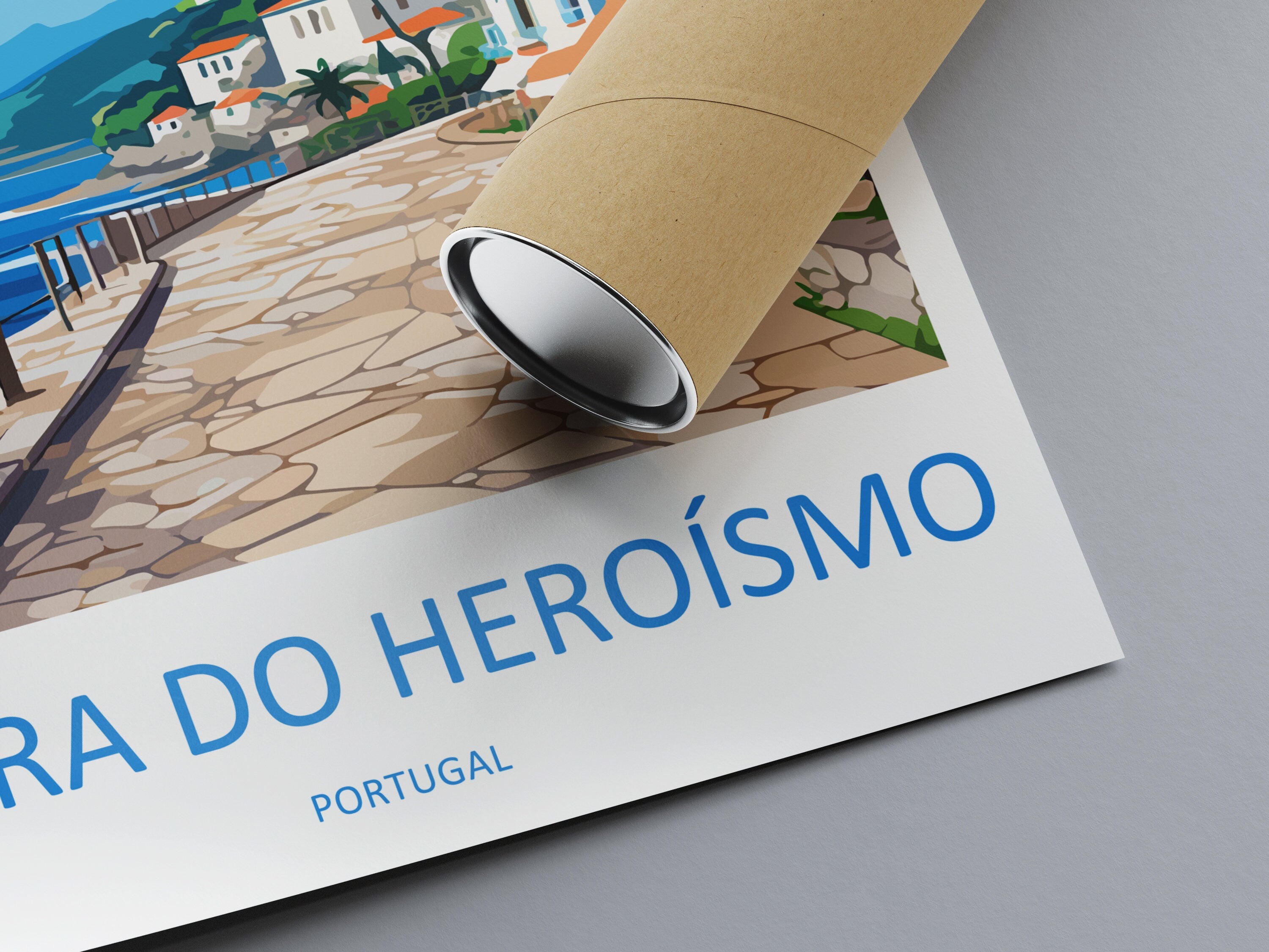 Angra do Heroísmo Travel Print Wall Art Angra do Heroísmo Wall Hanging Home Décor Angra do Heroísmo Gift Art Lovers Portugal Art Lover Gift