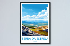 Serra Da Estrela Travel Print Wall Art Serra Da Estrela Wall Hanging Home Décor Serra Da Estrela Gift Art Lovers Portugal Art Lover Gift