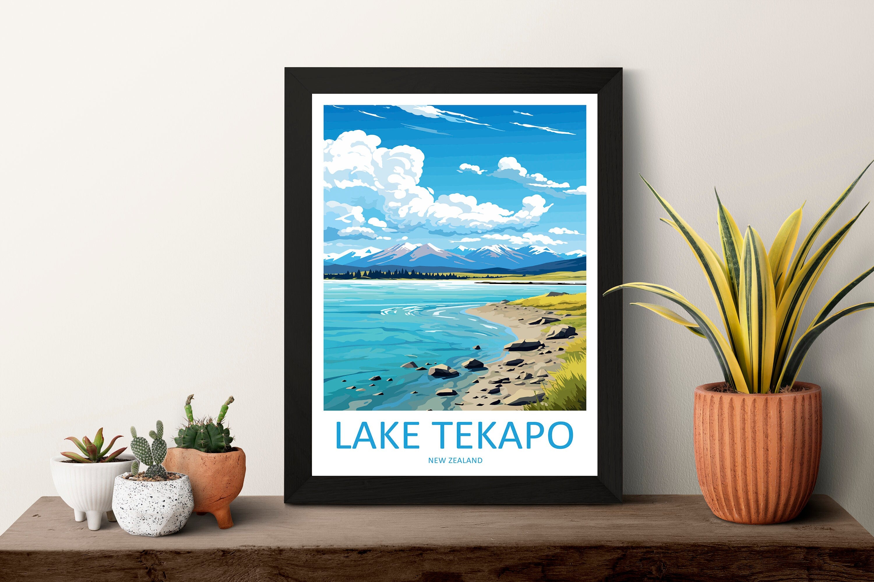 Lake Tekapo Travel Print Wall Art Lake Tekapo Wall Hanging Home Décor Lake Tekapo Gift Art Lovers New Zealand Art Lover Gift Lake Tekapo NZ