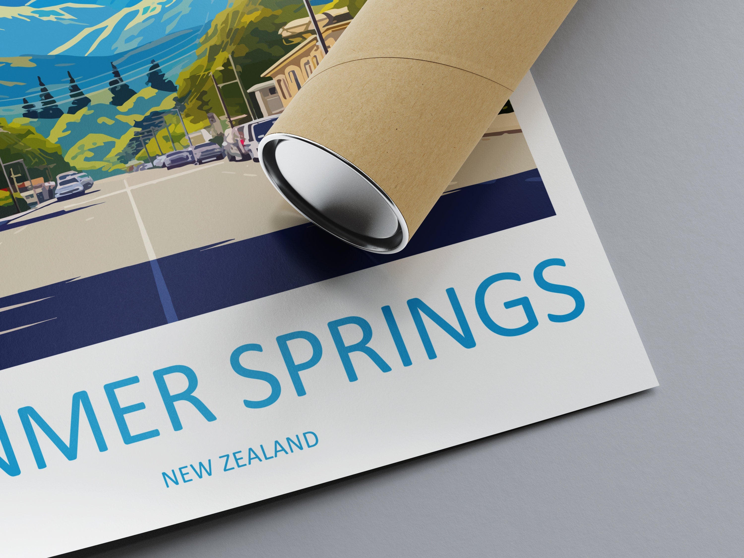 Hamner Springs Travel Print Wall Art Hamner Springs Wall Hanging Home Décor Hamner Springs Gift Art Lovers New Zealand Art Lover