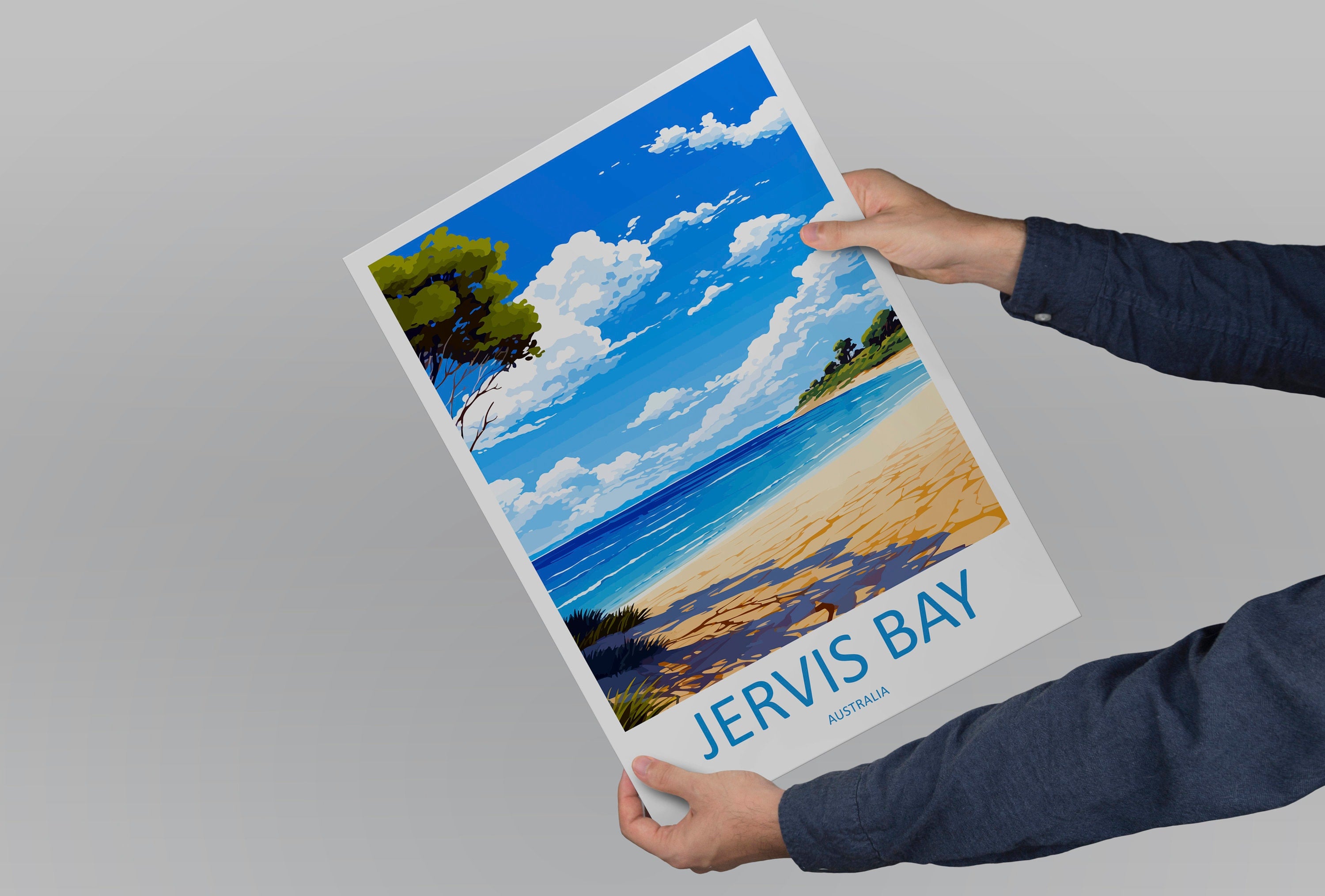 Jervis Bay Travel Print Wall Art Jervis Bay Wall Hanging Home Décor Jervis Bay Gift Art Lovers Wall Art Australia Poster Deco