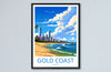 Gold Coast Travel Print Wall Art Gold Coast Wall Hanging Home Décor Gold Coast Gift Art Lovers Wall Art Australia Poster Deco