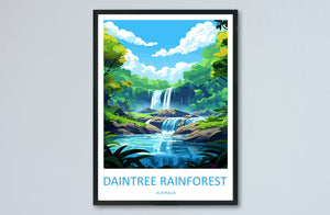 Daintree Rainforest Travel Print Wall Art Daintree Wall Hanging Home Décor Daintree Gift Art Lovers Wall Art Australia Poster Deco Gift