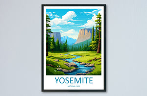 Yosemite Travel Print Wall Art Yosemite Wall Hanging Home Decor National Park Gift Yosemite Lovers National Park Wall Yosemite National Park