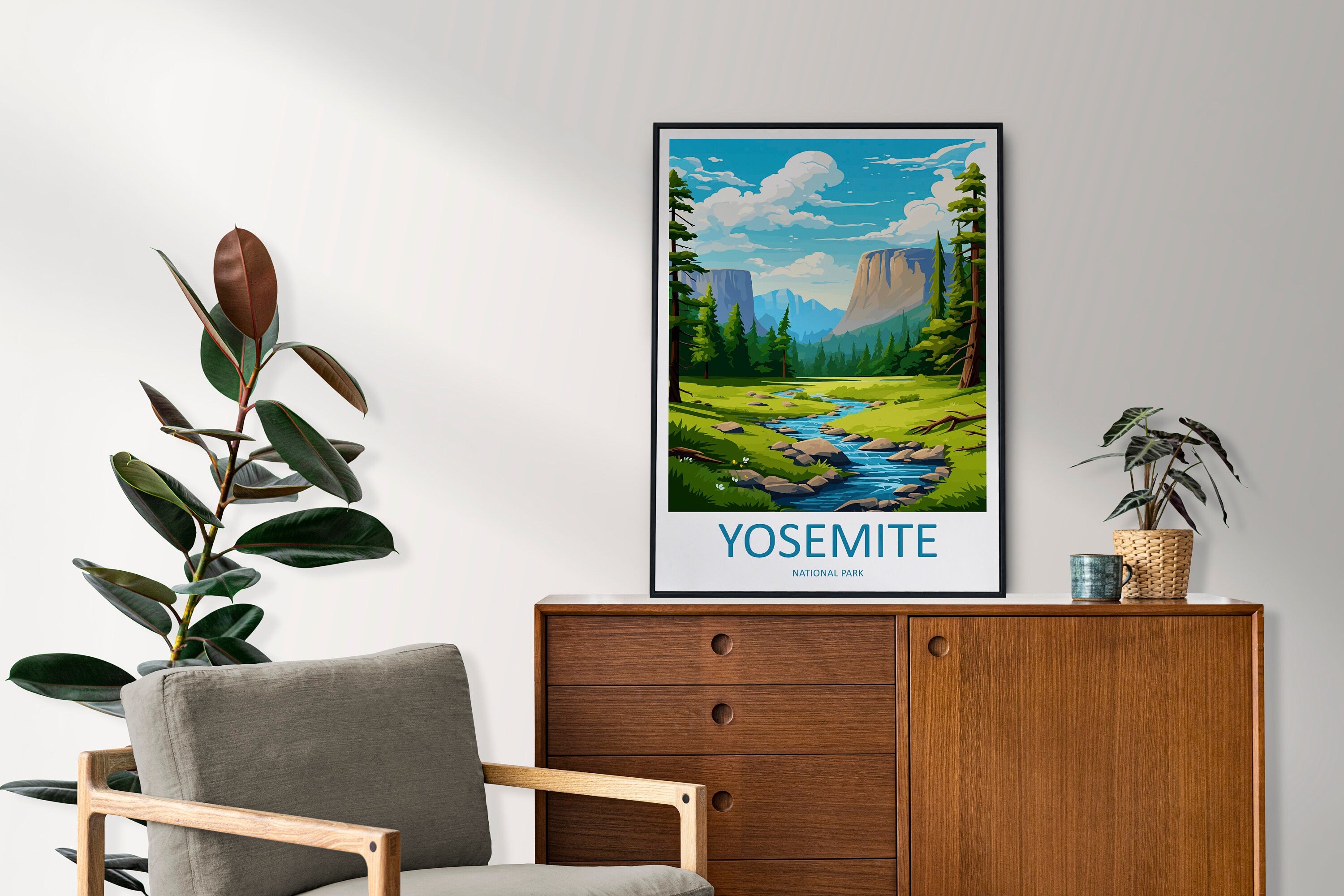 Yosemite Travel Print Wall Art Yosemite Wall Hanging Home Decor National Park Gift Yosemite Lovers National Park Wall Yosemite National Park