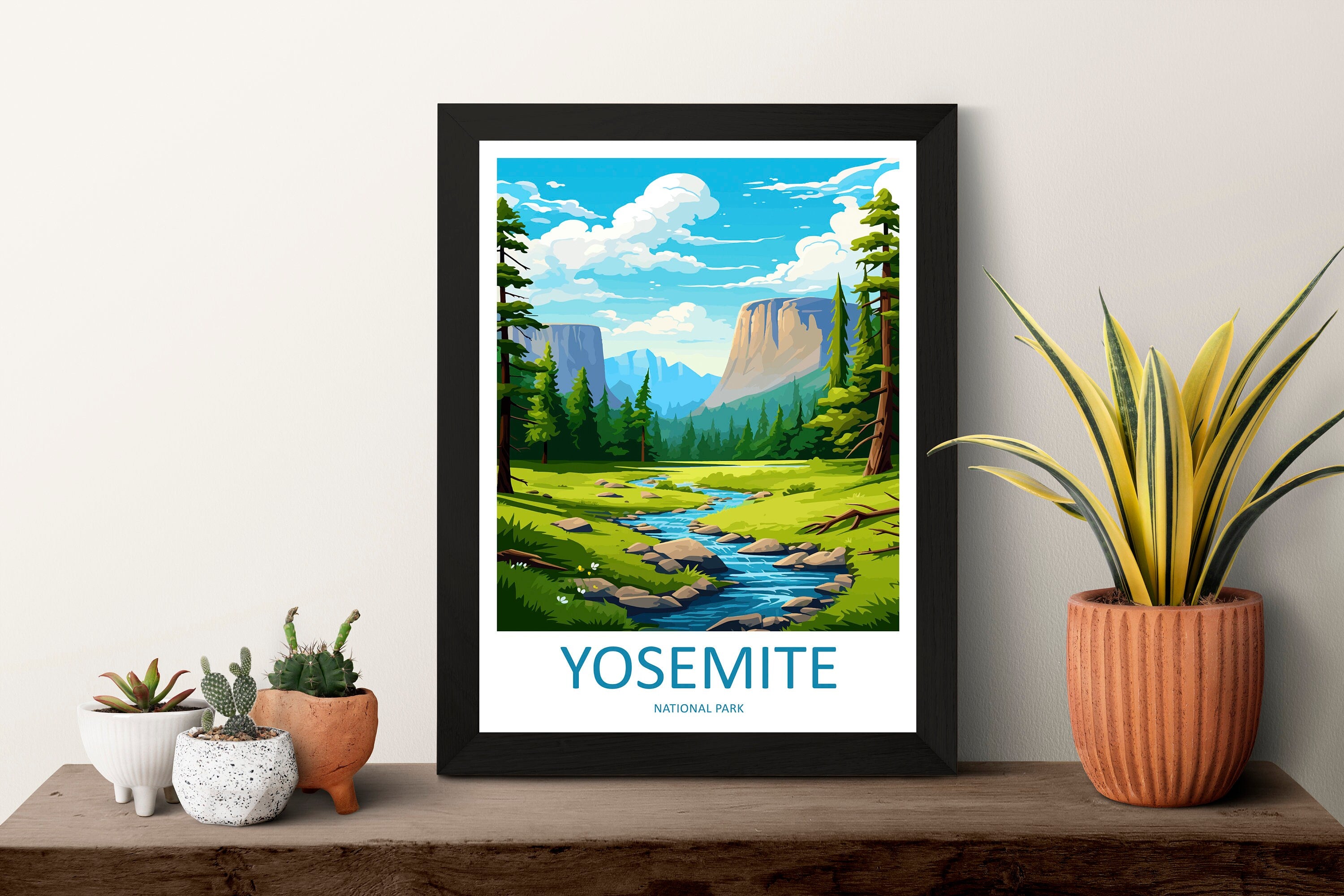 Yosemite Travel Print Wall Art Yosemite Wall Hanging Home Decor National Park Gift Yosemite Lovers National Park Wall Yosemite National Park