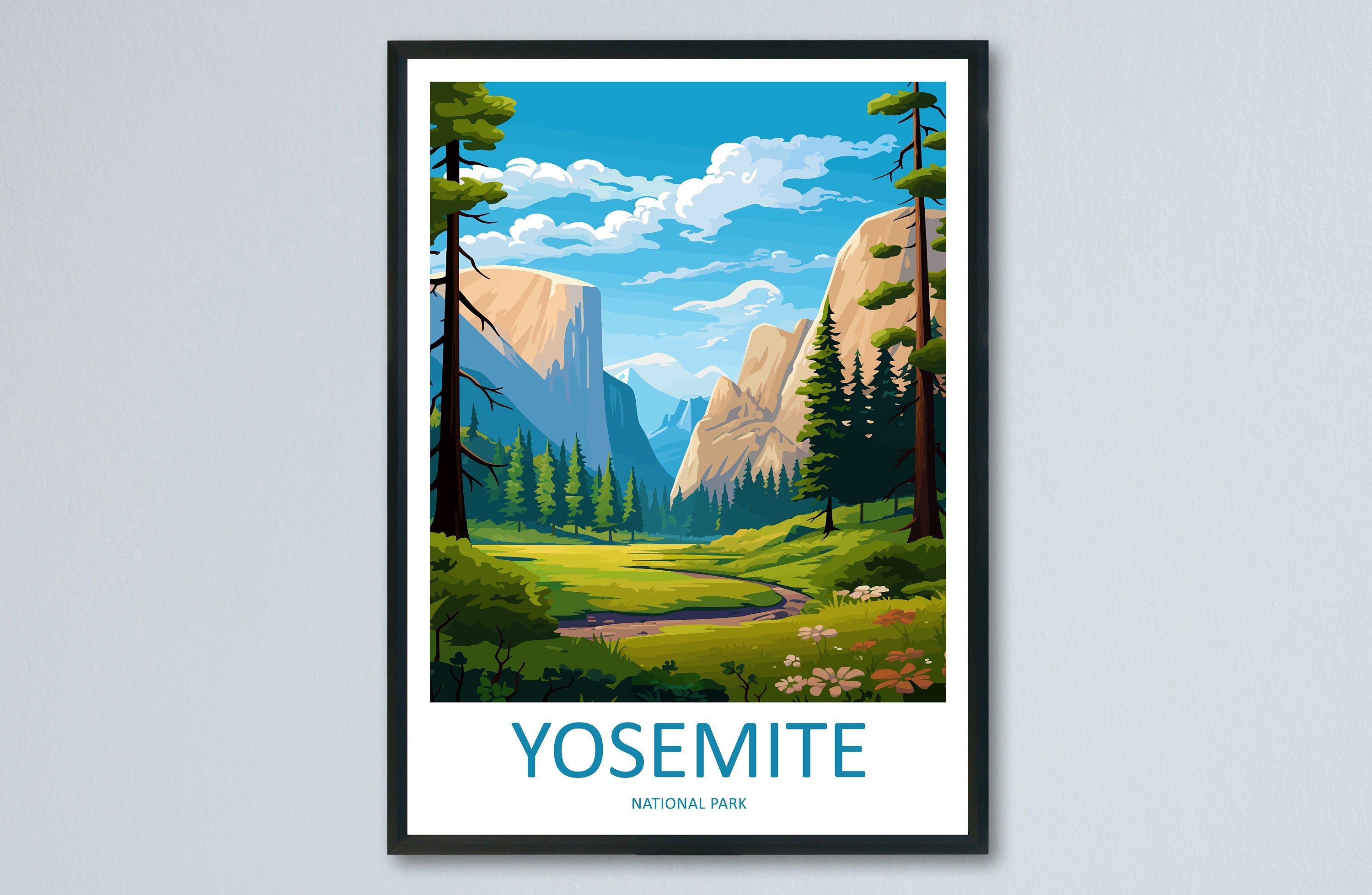 Yosemite Travel Print Wall Art Yosemite Wall Hanging Home Decor National Park Gift Yosemite Lovers National Park Wall Yosemite National Park