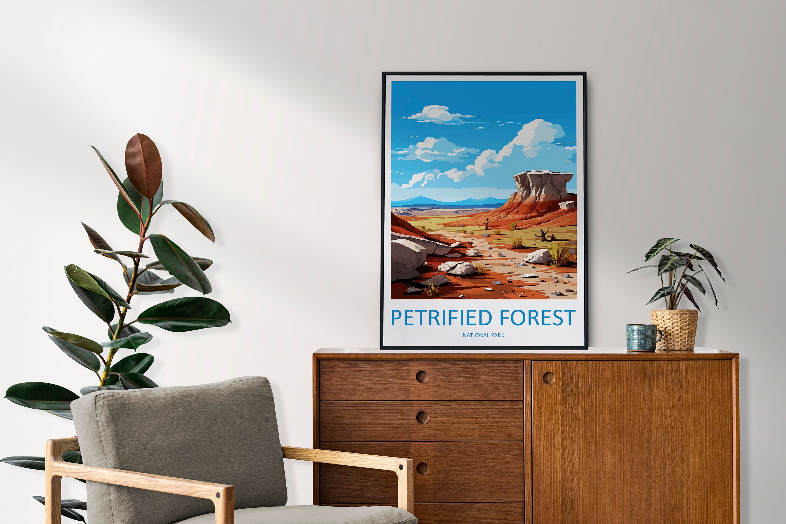 Petrified Forest National Park Travel Print Wall Art Petrified Forest Wall Hanging Home Décor Petrified Forest Gift Art Lovers Arizona Art