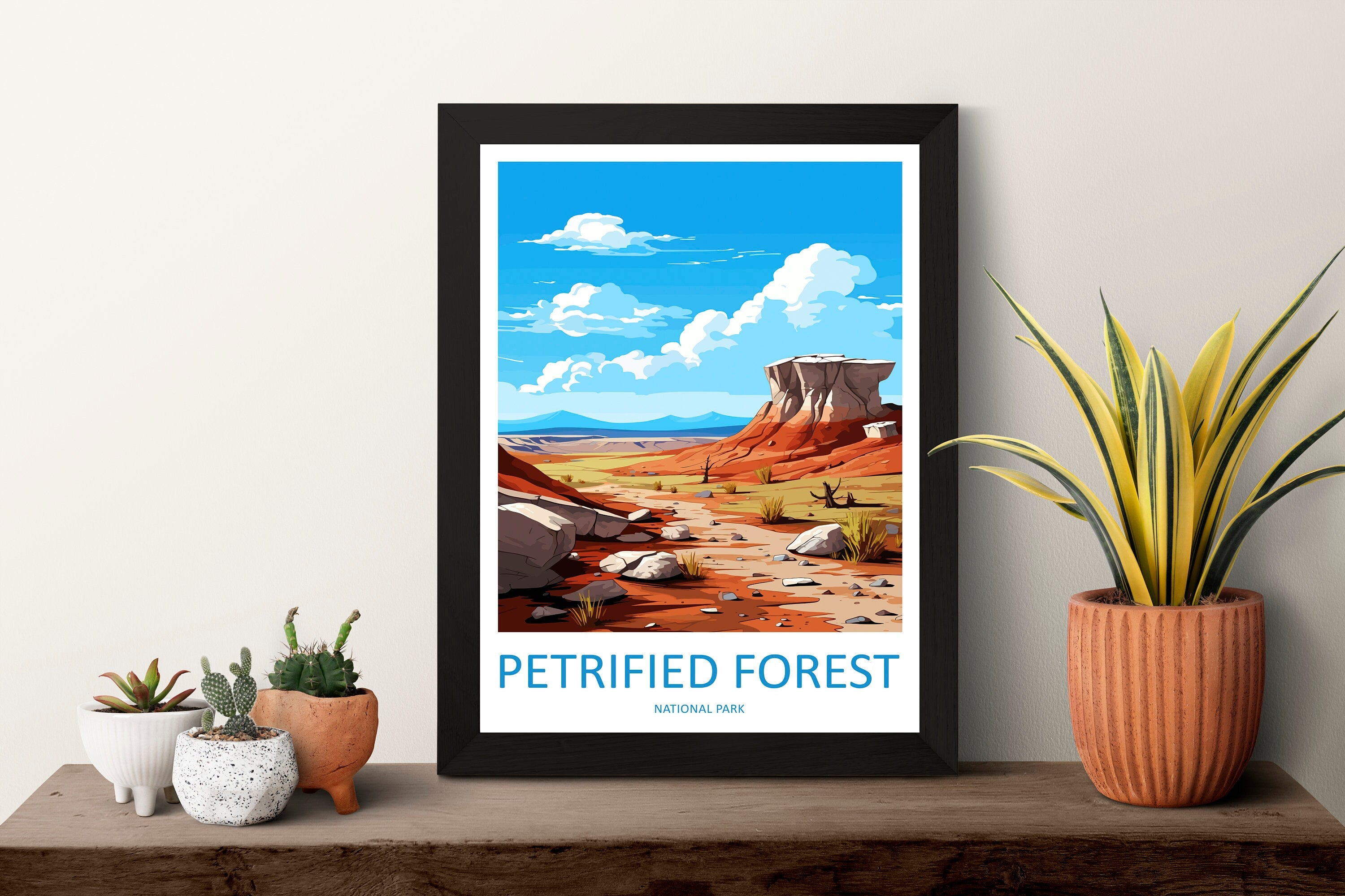 Petrified Forest National Park Travel Print Wall Art Petrified Forest Wall Hanging Home Décor Petrified Forest Gift Art Lovers Arizona Art