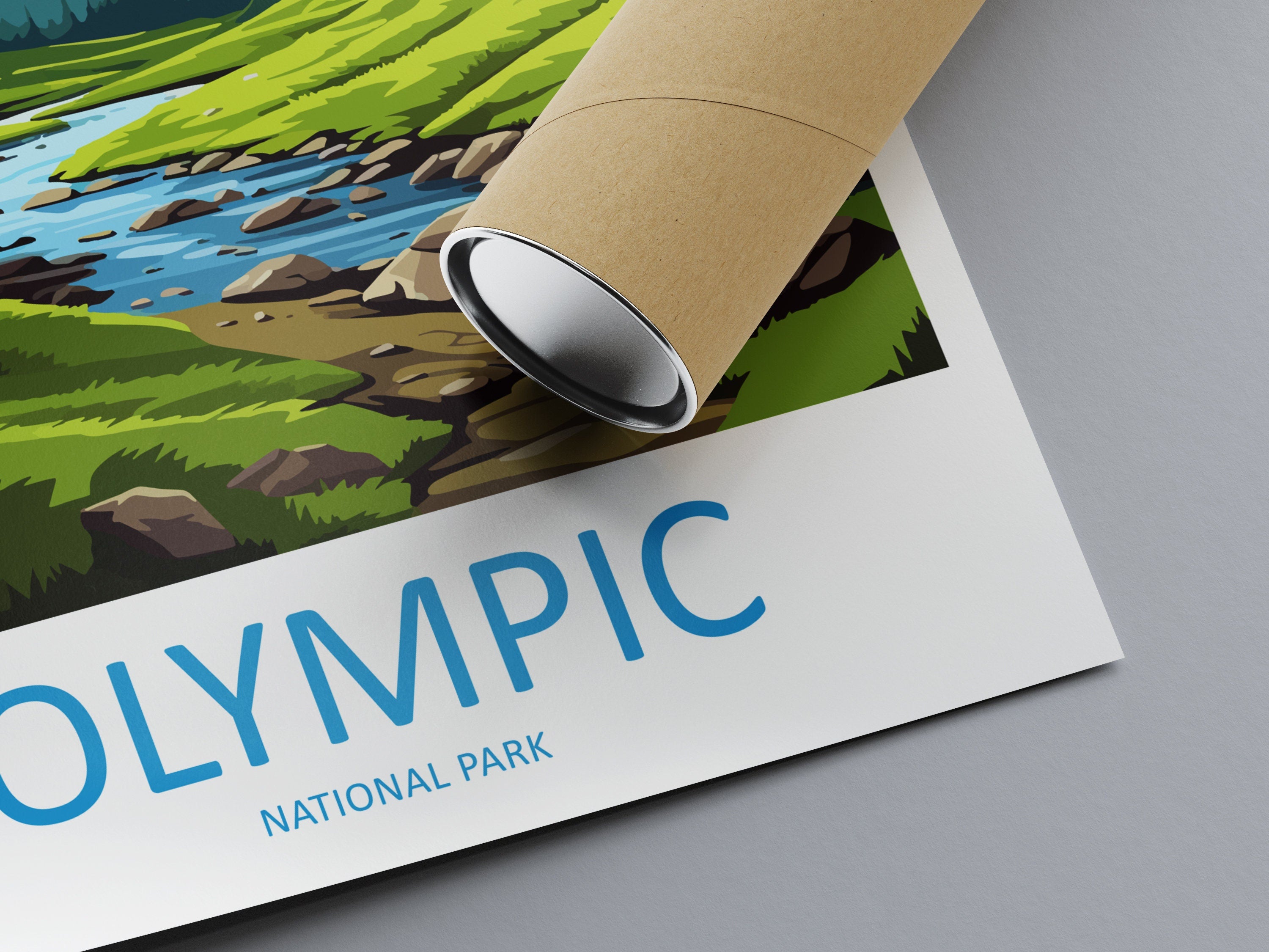 Olympic National Park Travel Print Wall Art Olympic National Park Wall Hanging Home Décor Olympic National Park Art Gift Poster