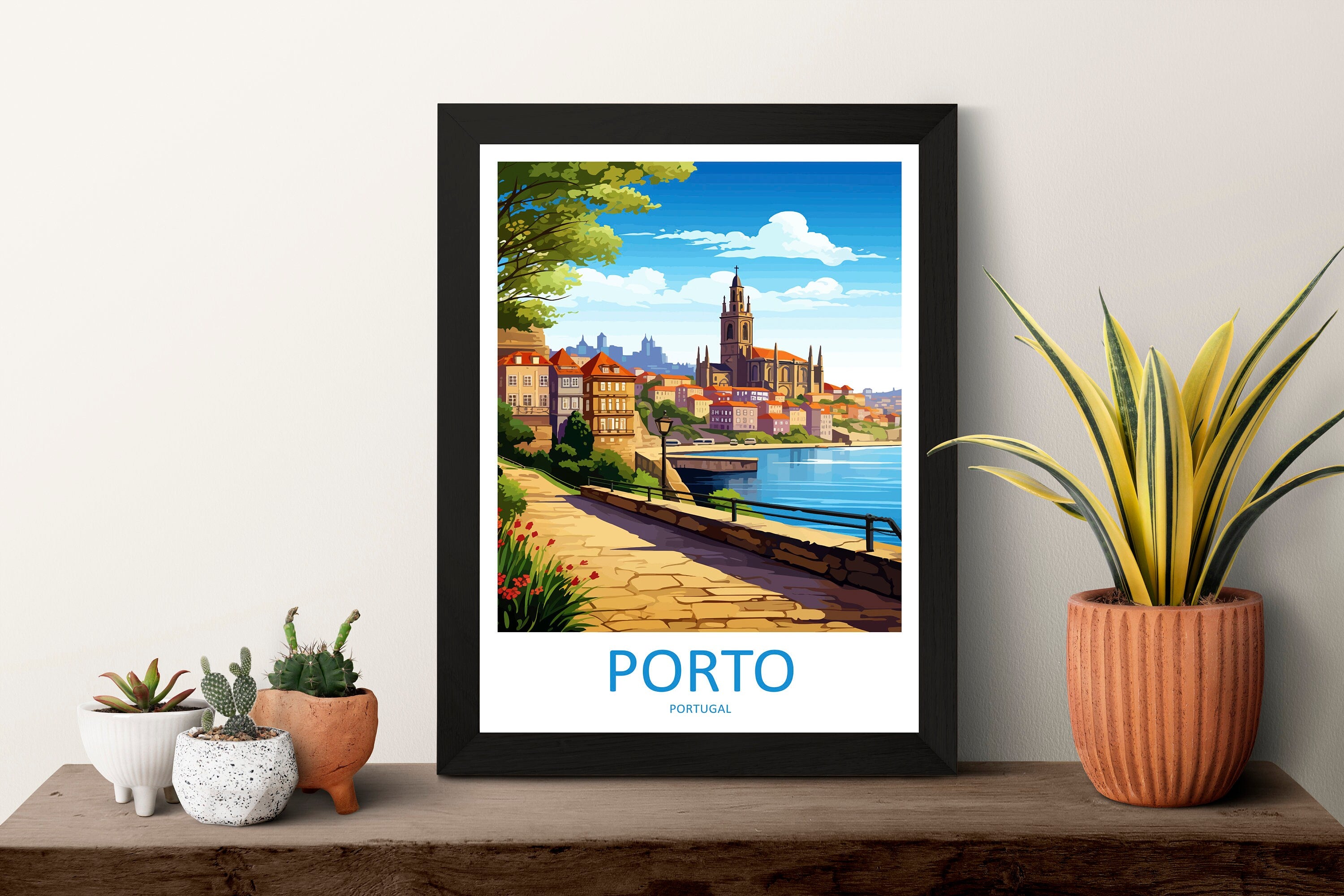 Porto Travel Print Wall Art Porto Wall Hanging Home Décor Porto Gift Art Lovers Portugal Art Lover Gift Porto Wall Décor Porto Travel Art