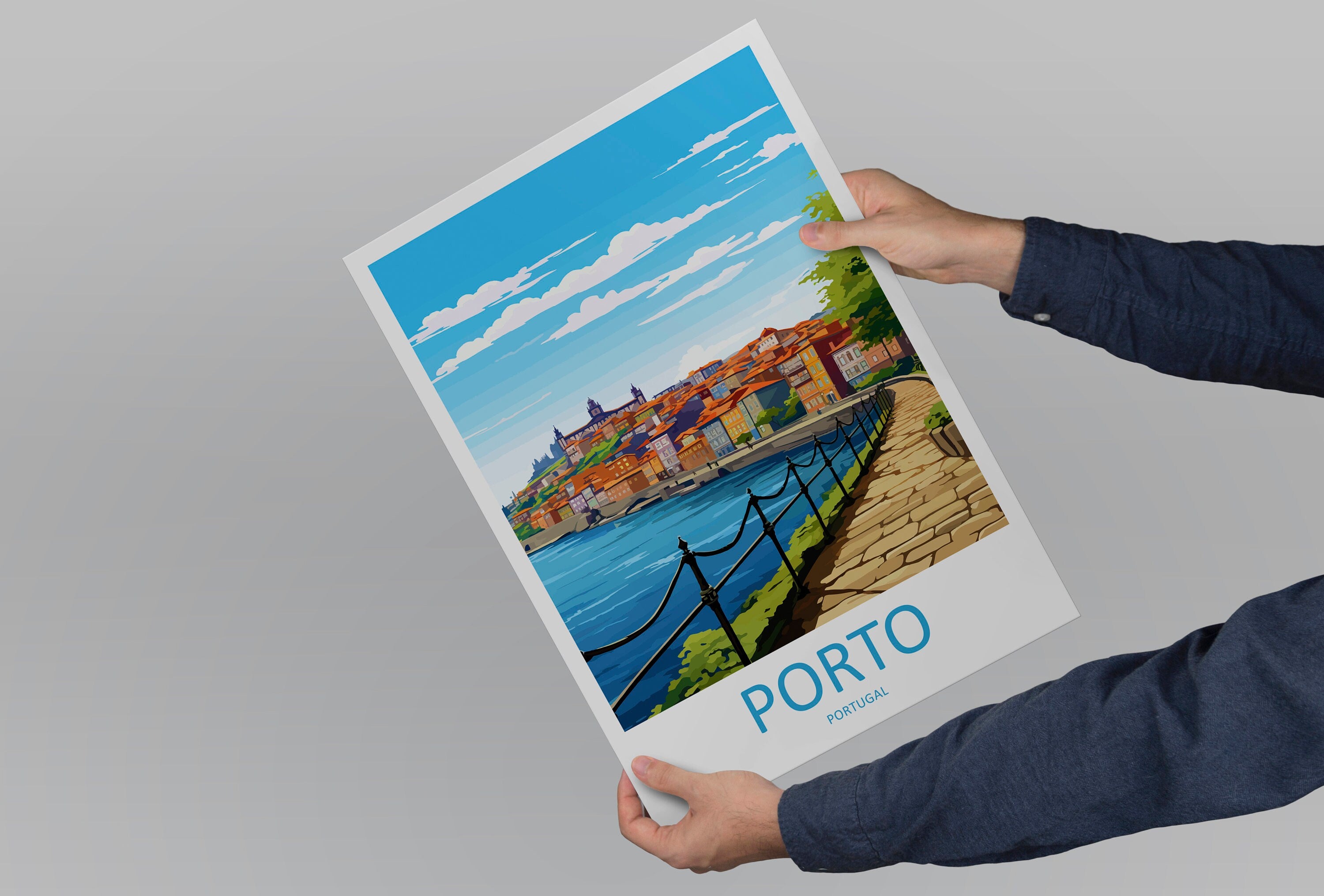 Porto Travel Print Wall Art Porto Wall Hanging Home Décor Porto Gift Art Lovers Portugal Art Lover Gift Porto Wall Décor Porto Travel Art