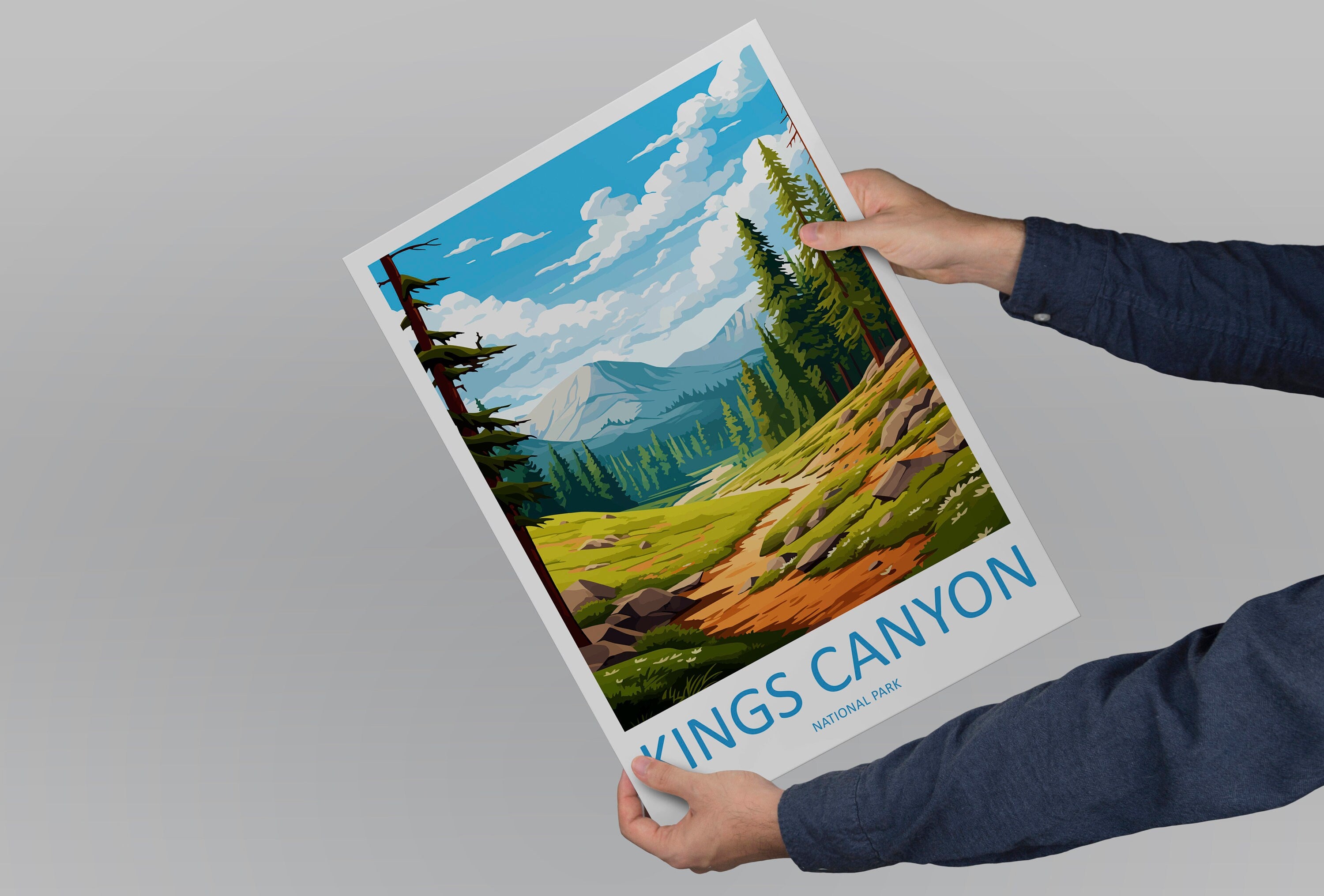 Kings Canyon National Park Travel Print Wall Art Kings Canyon National Park Wall Hanging Home Décor Kings Canyon National Park Gift Art