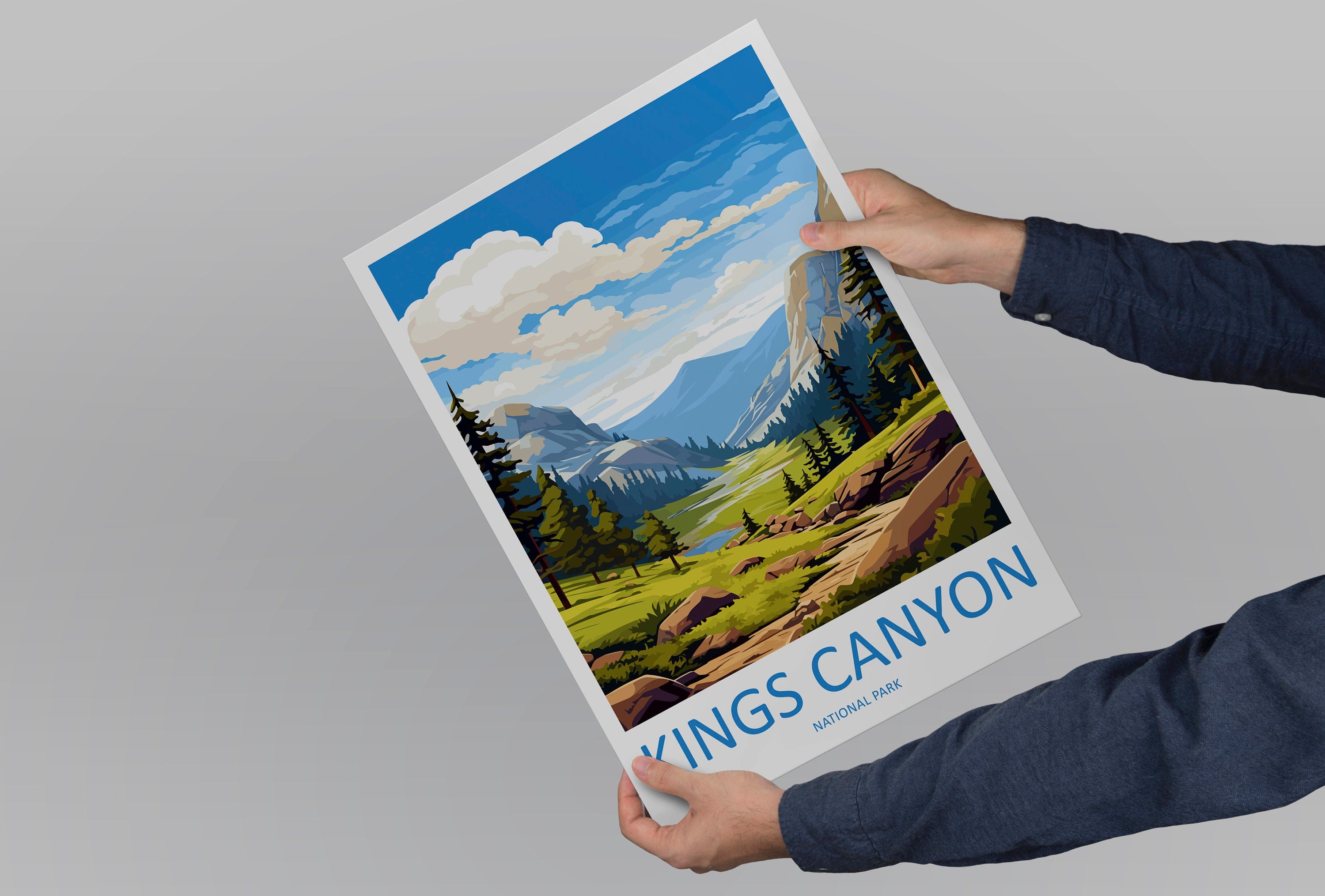 Kings Canyon National Park Travel Print Wall Art Kings Canyon National Park Wall Hanging Home Décor Kings Canyon National Park Gift Art