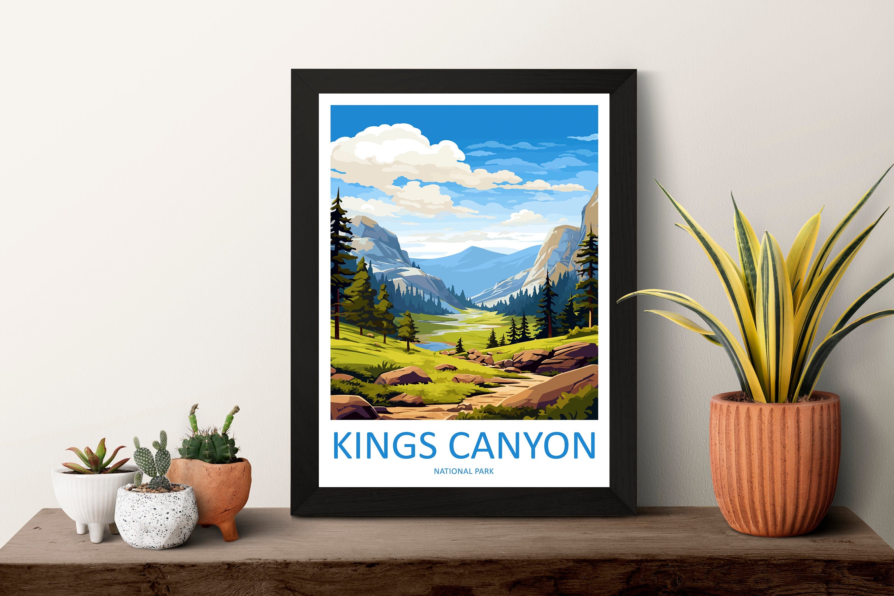 Kings Canyon National Park Travel Print Wall Art Kings Canyon National Park Wall Hanging Home Décor Kings Canyon National Park Gift Art